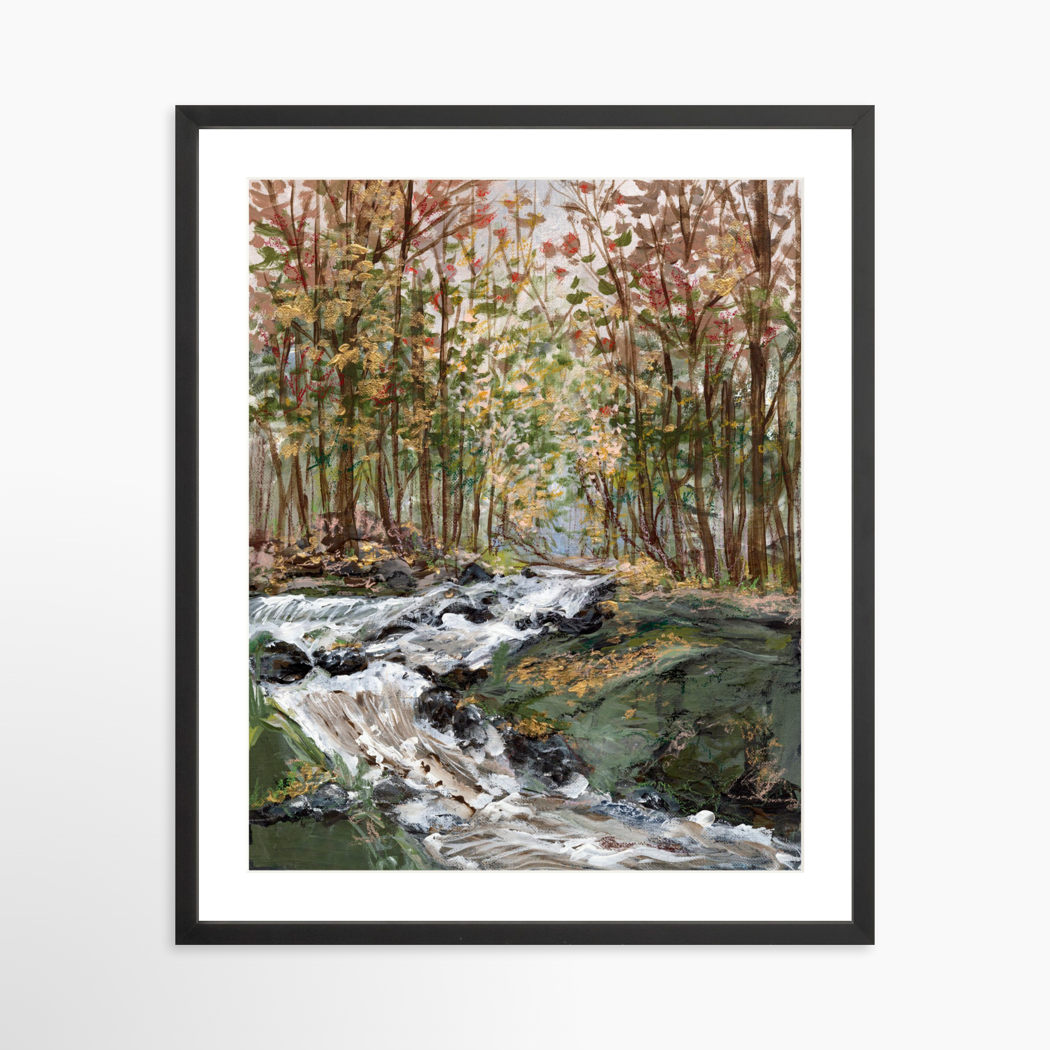 20x25 / Black Frame + White Mat