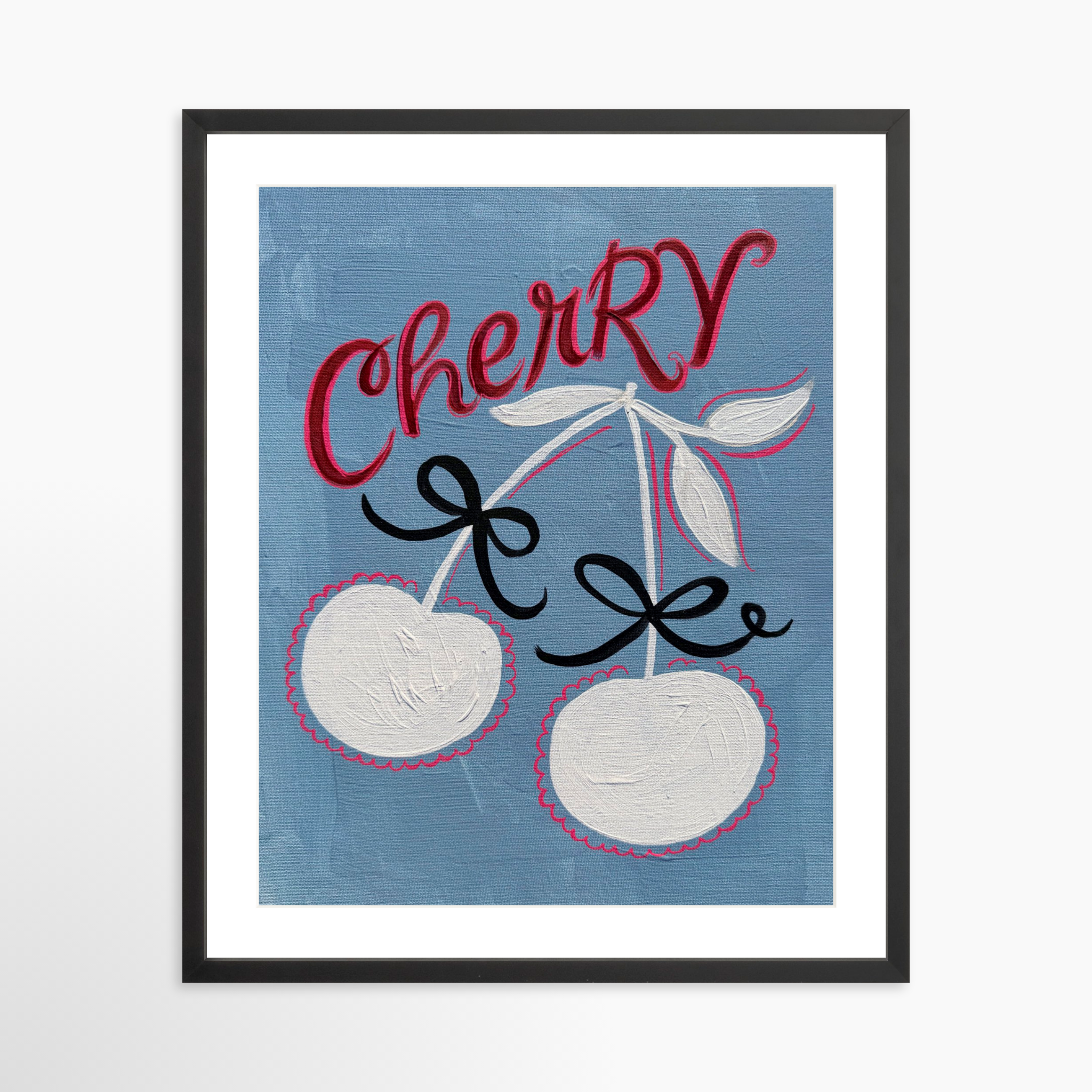 20x25 / Black Frame + White Mat