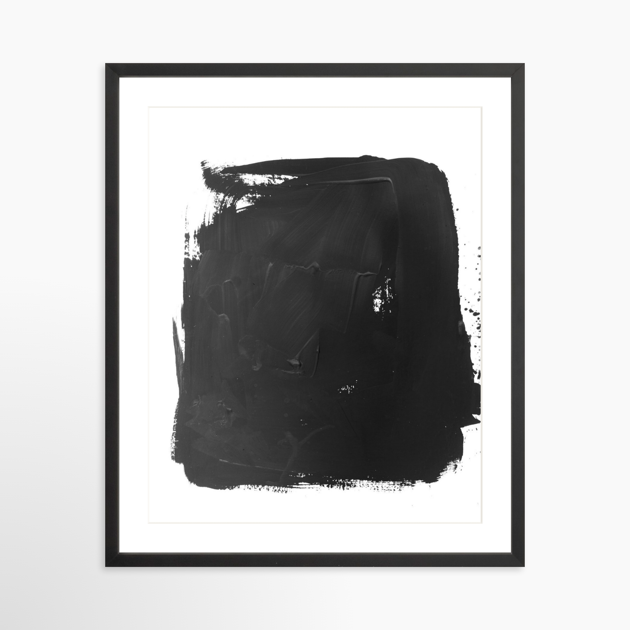 20x25 / Black Frame + White Mat