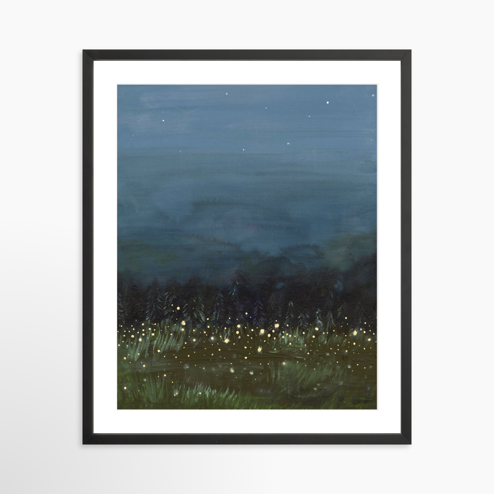 20x25 / Black Frame + White Mat