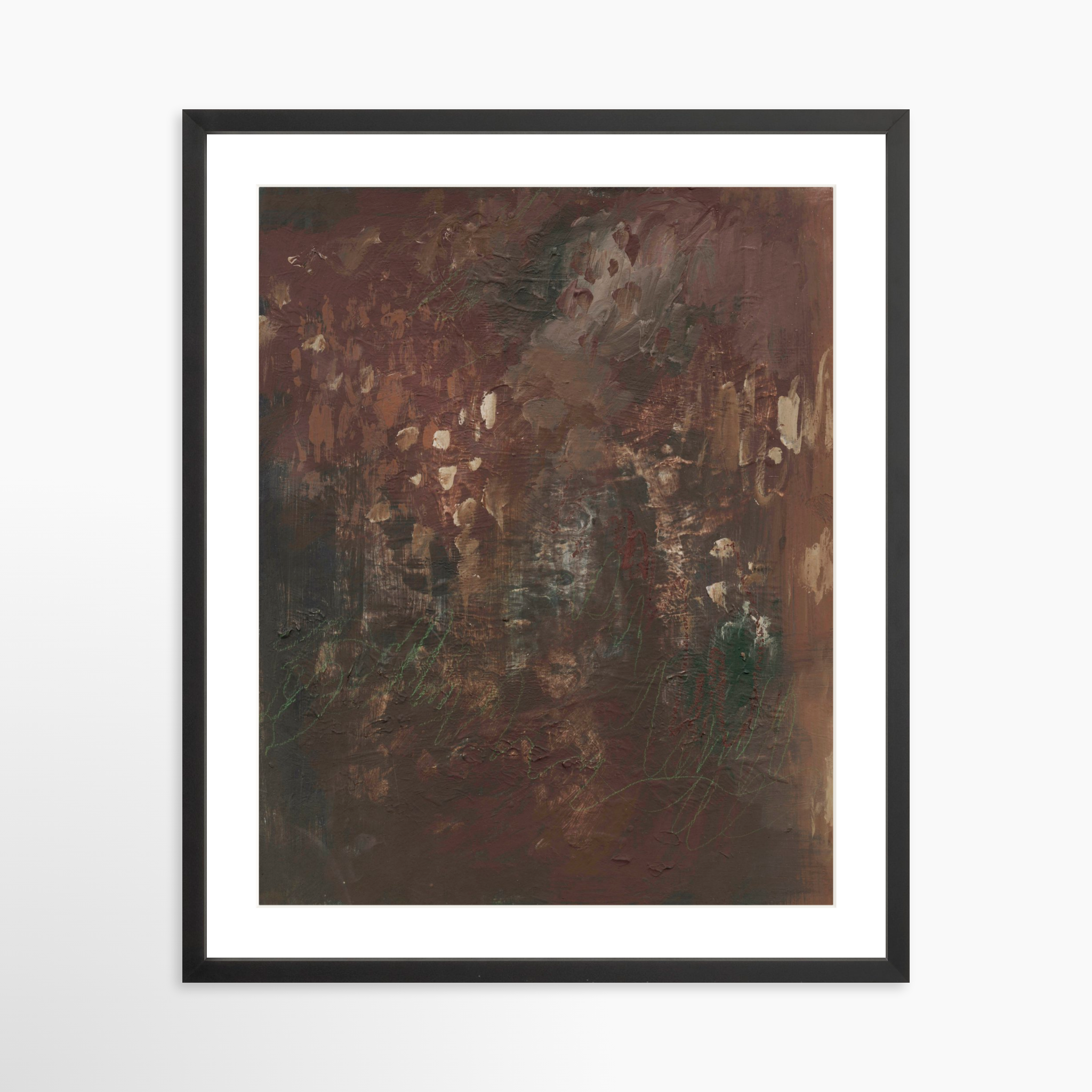 20x25 / Black Frame + White Mat