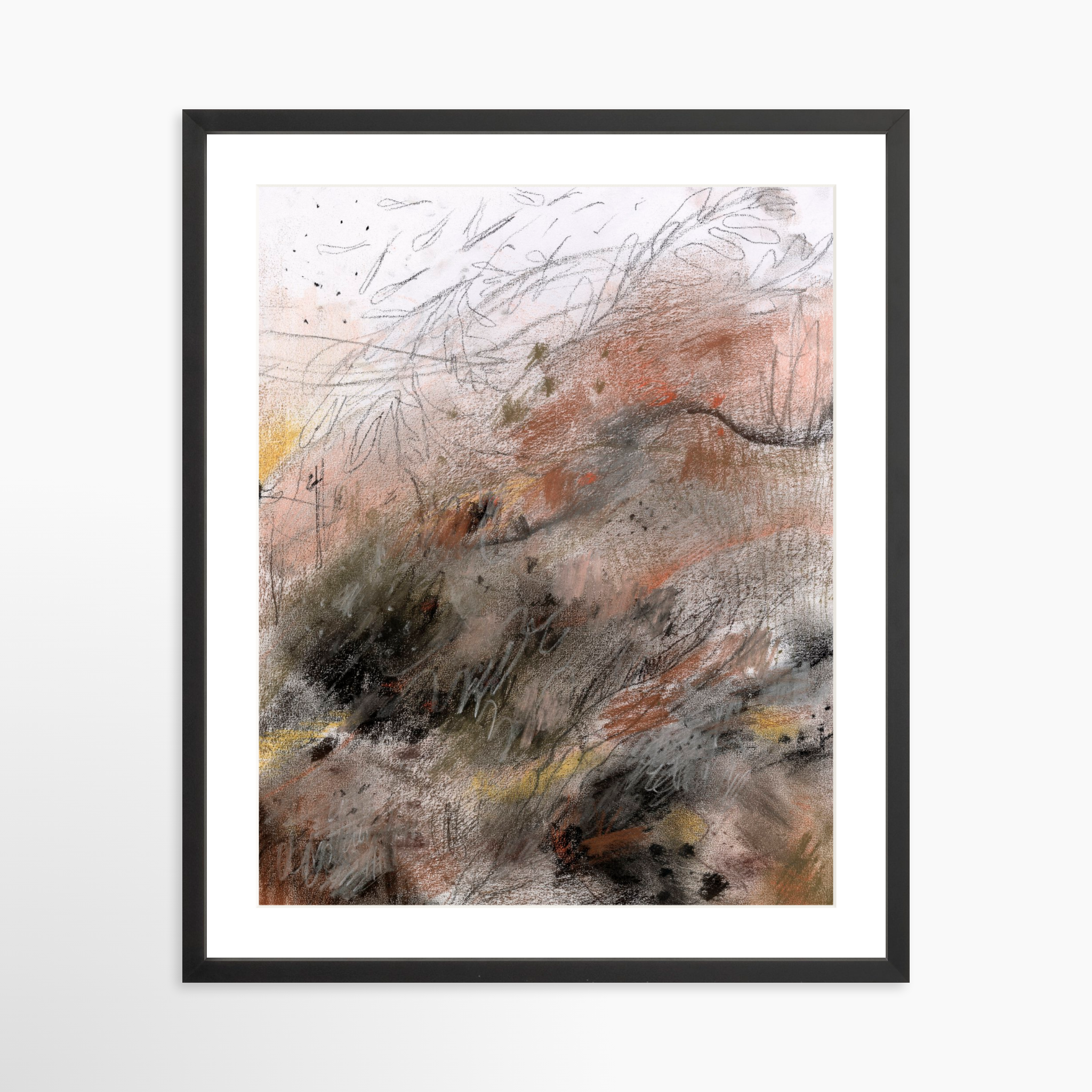 20x25 / Black Frame + White Mat