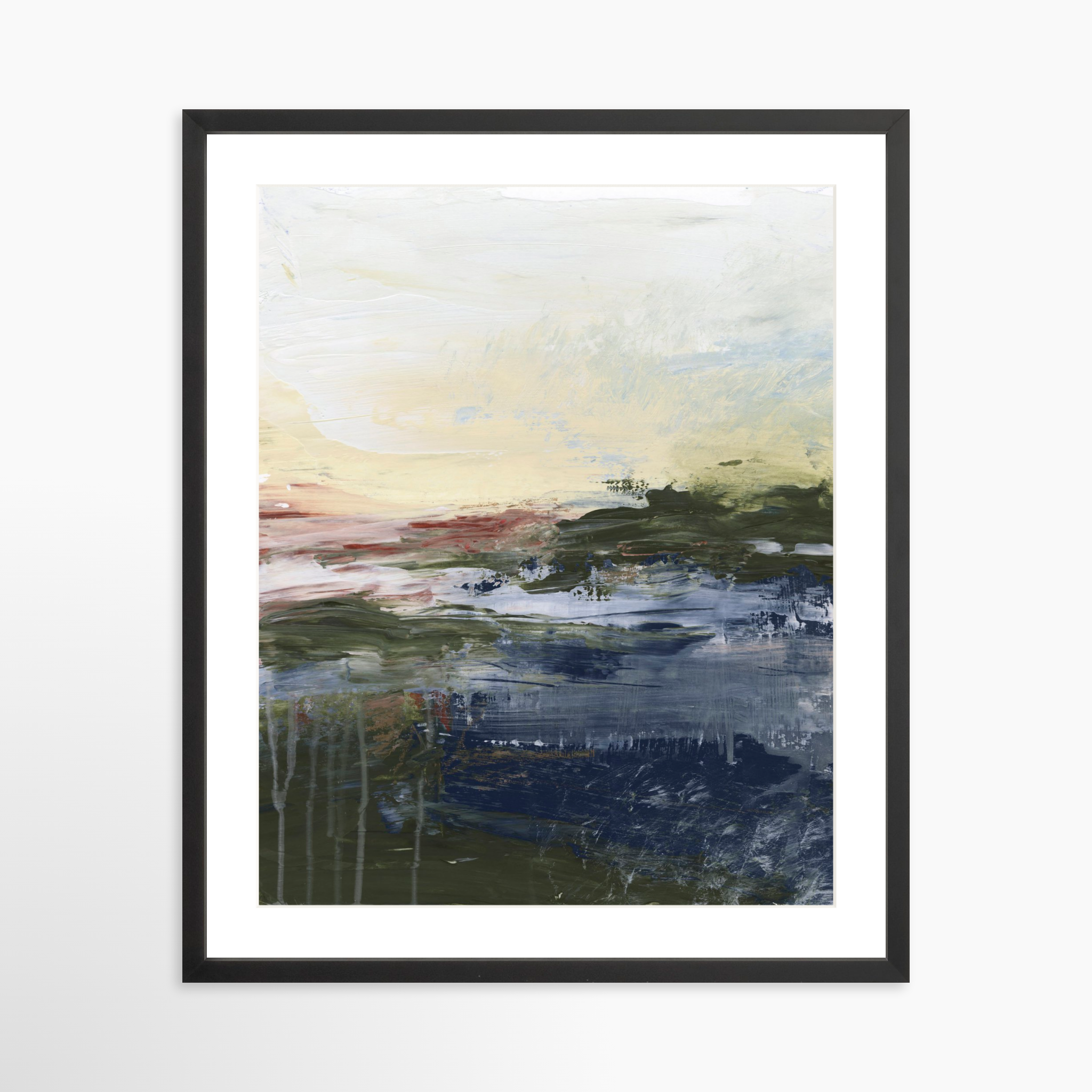 20x25 / Black Frame + White Mat