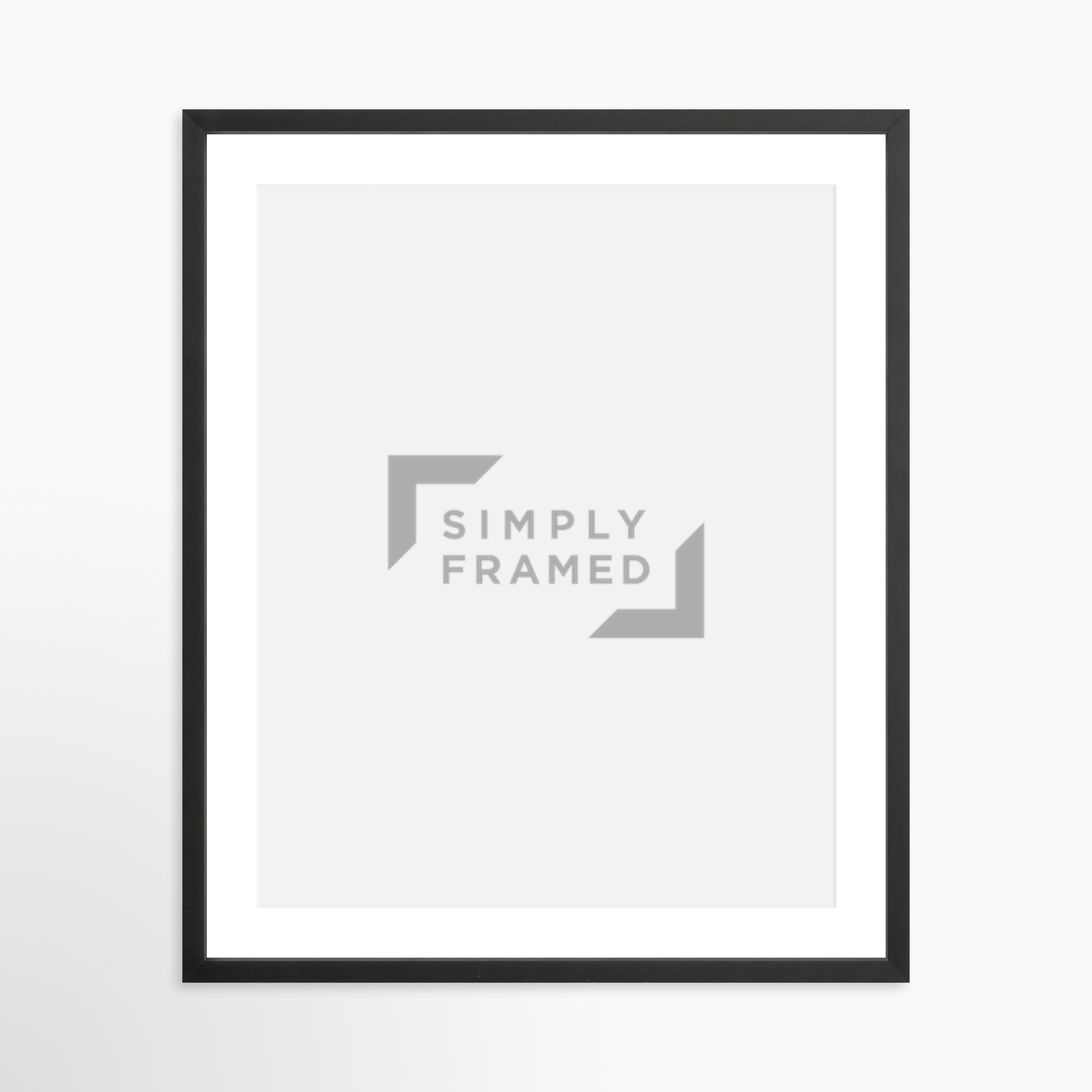 20x25 / Black Frame + White Mat