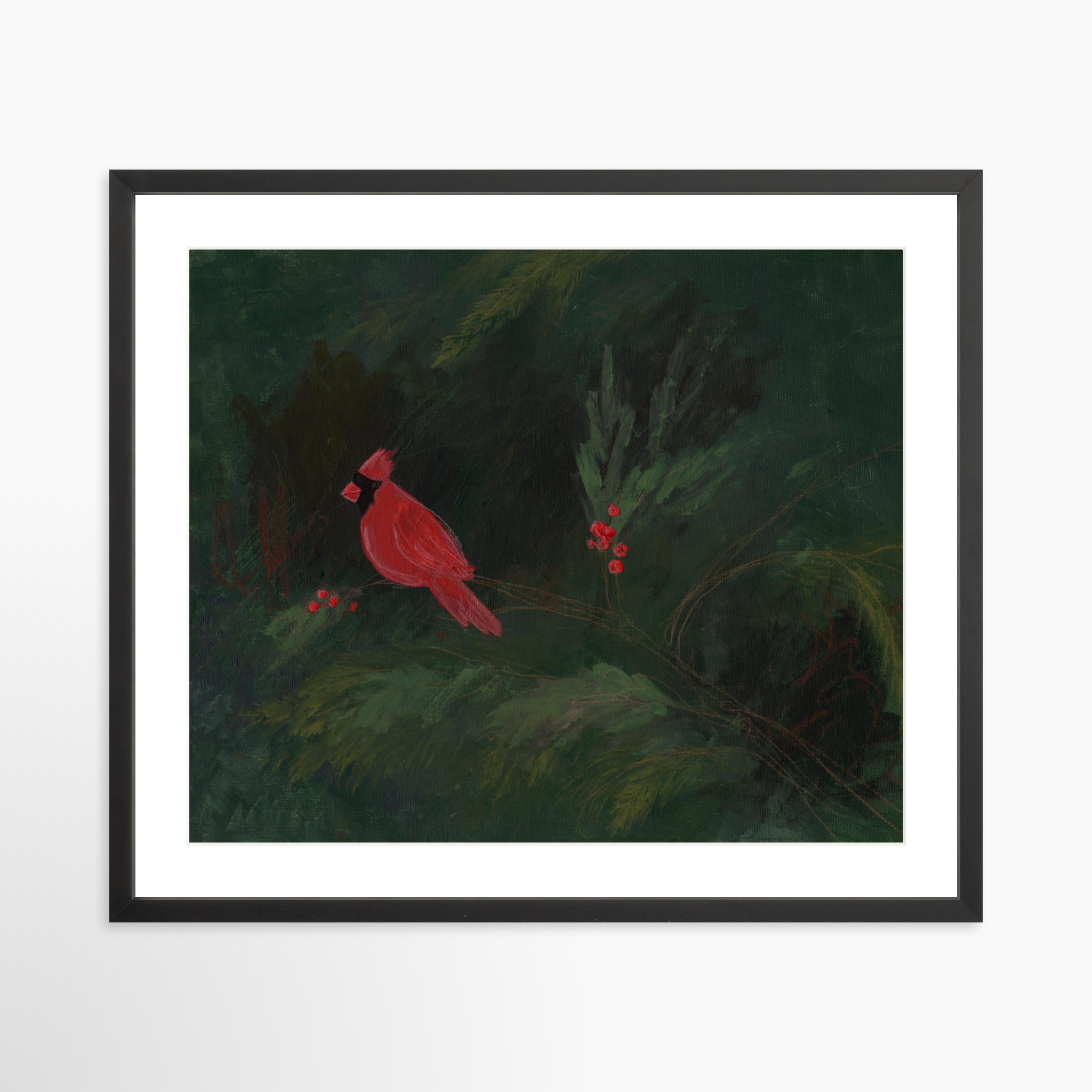 25x20 / Black Frame + White Mat