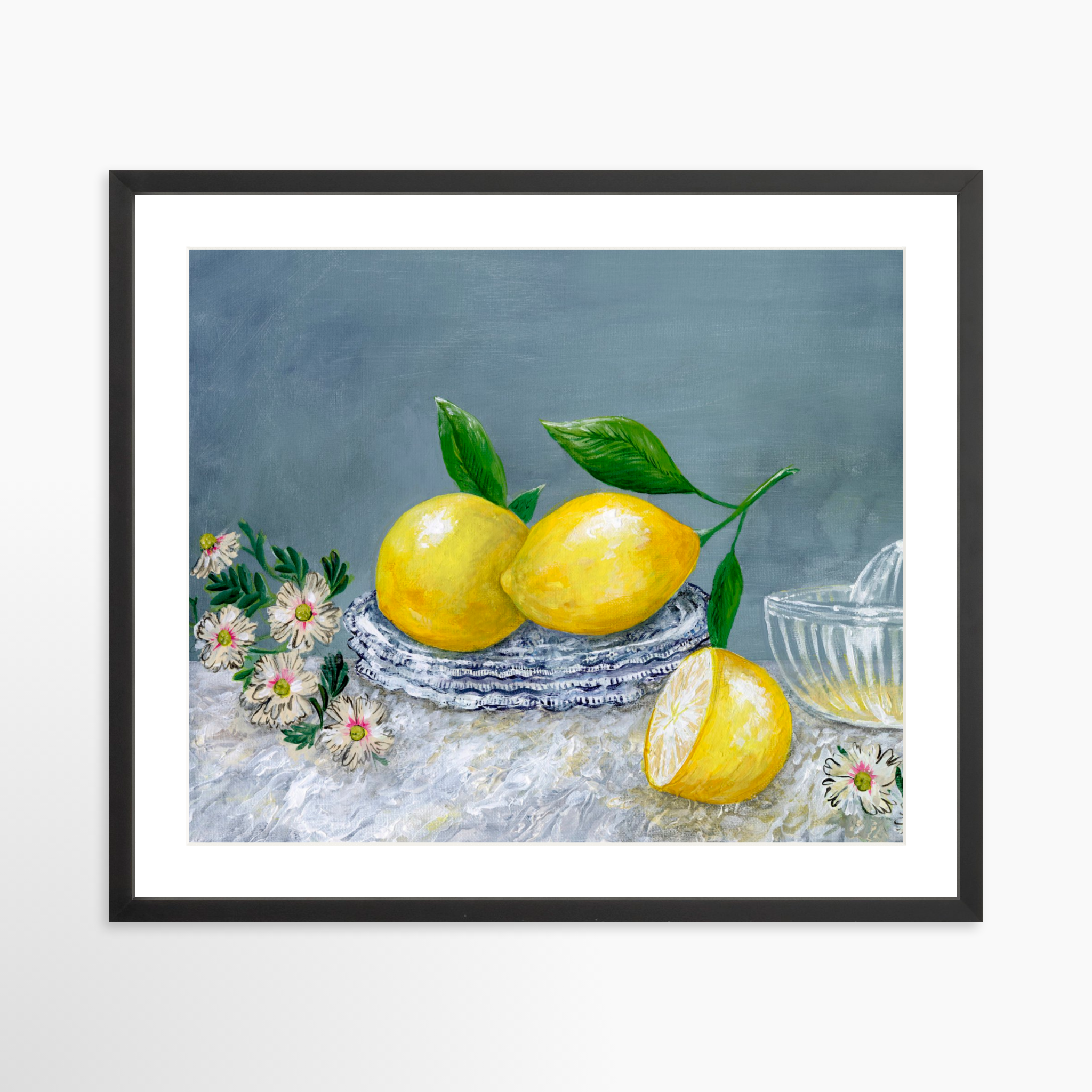 25x20 / Black Frame + White Mat