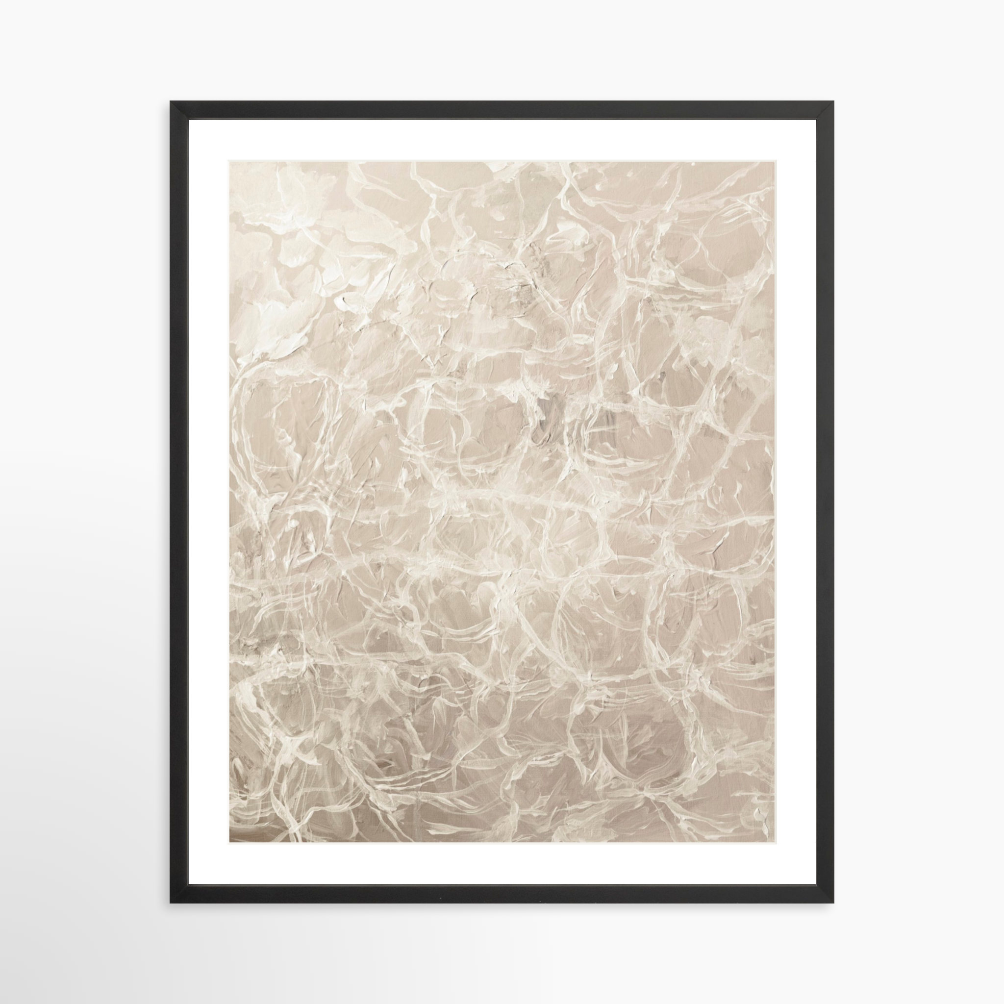 24x30 / Black Frame + White Mat