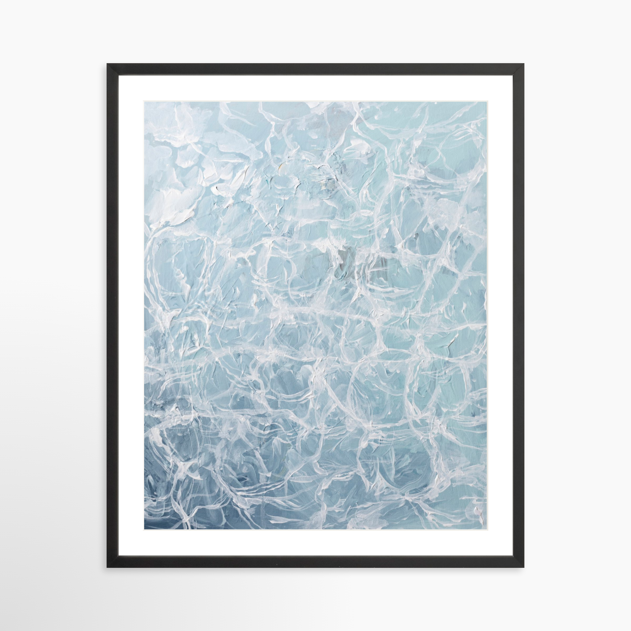 24x30 / Black Frame + White Mat