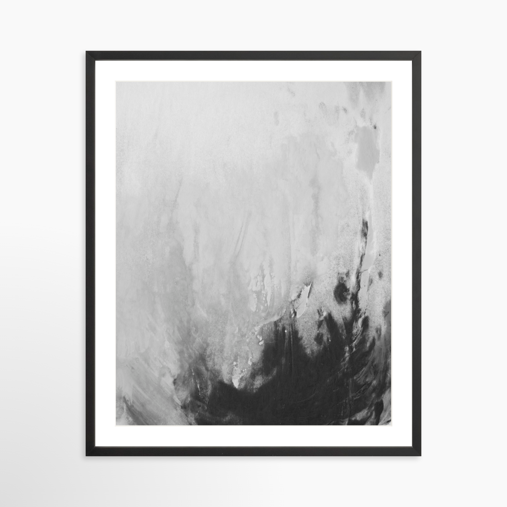 24x30 / Black Frame + White Mat