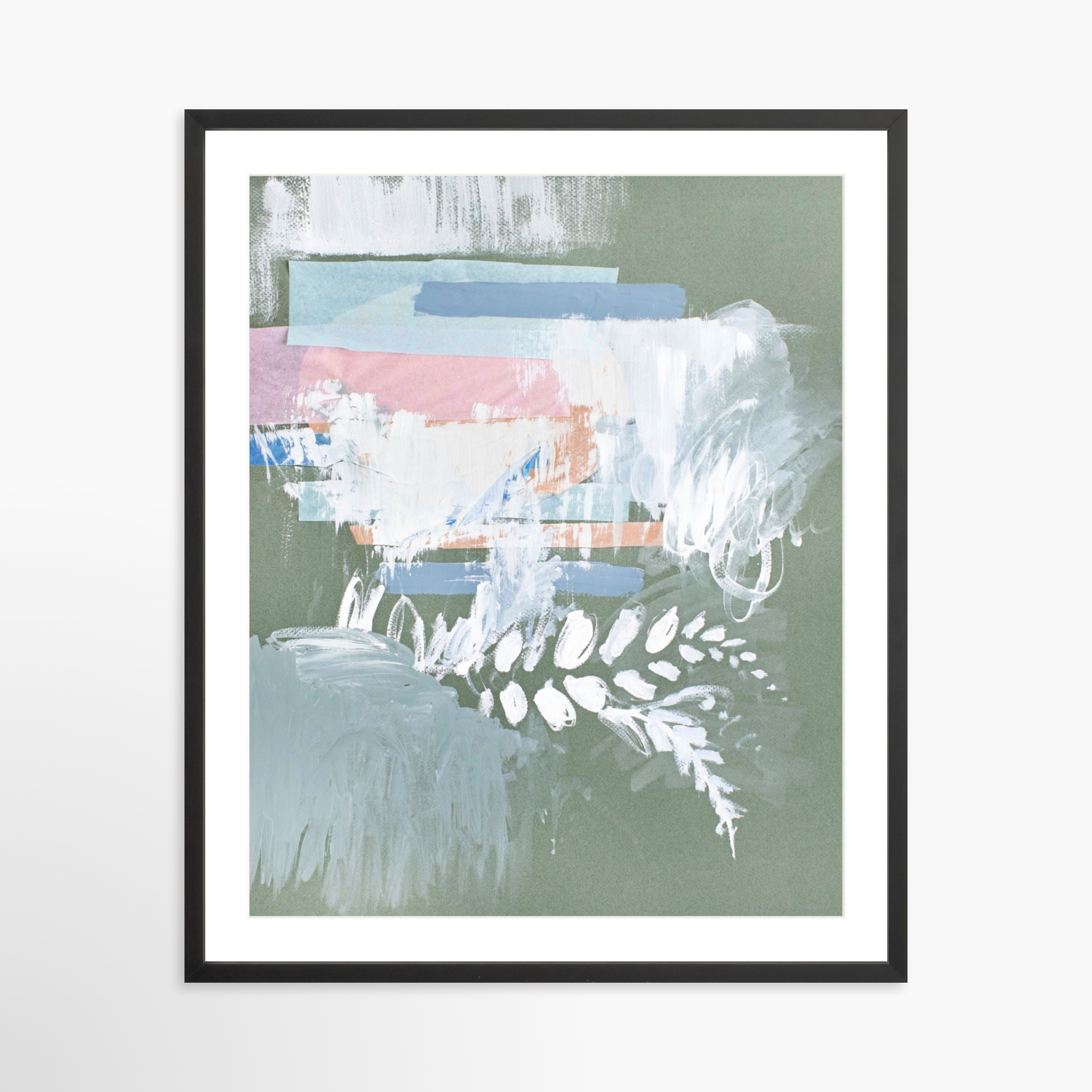 24x30 / Black Frame + White Mat