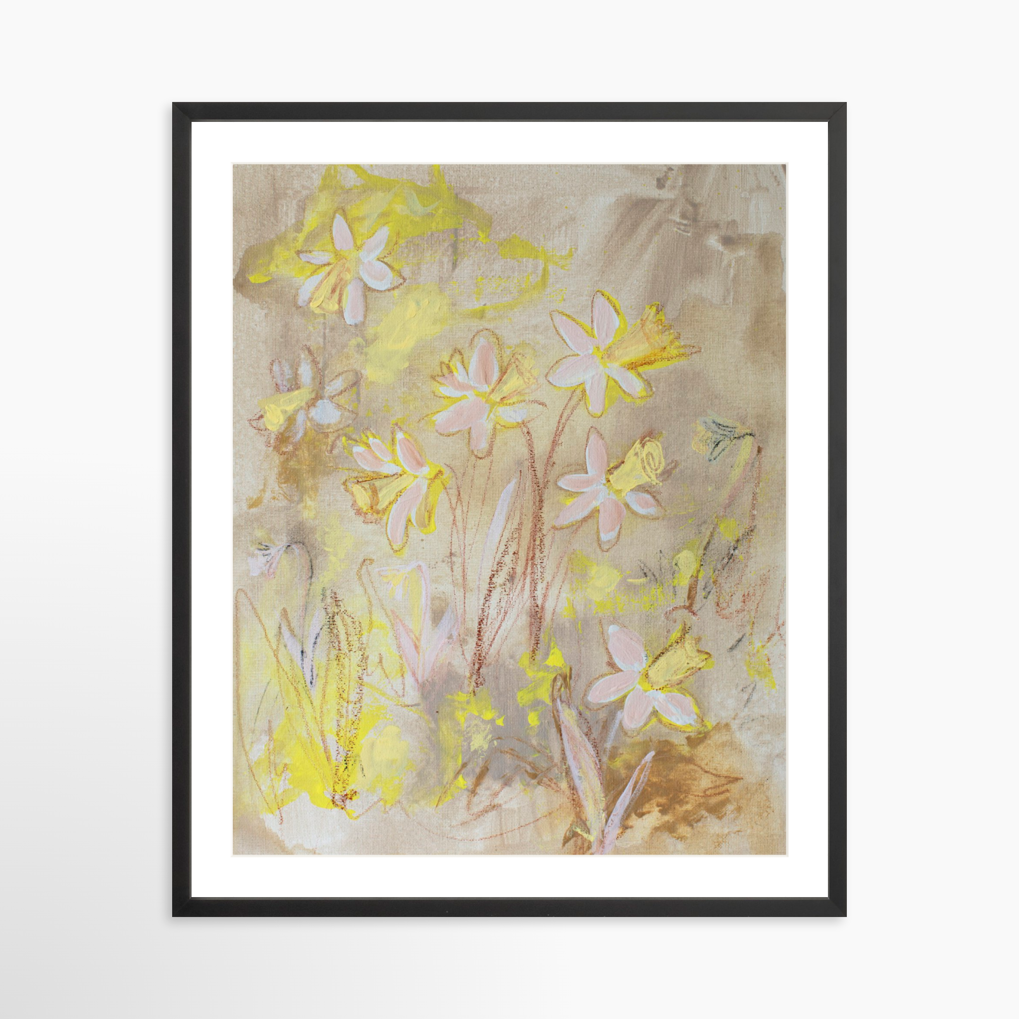 24x30 / Black Frame + White Mat