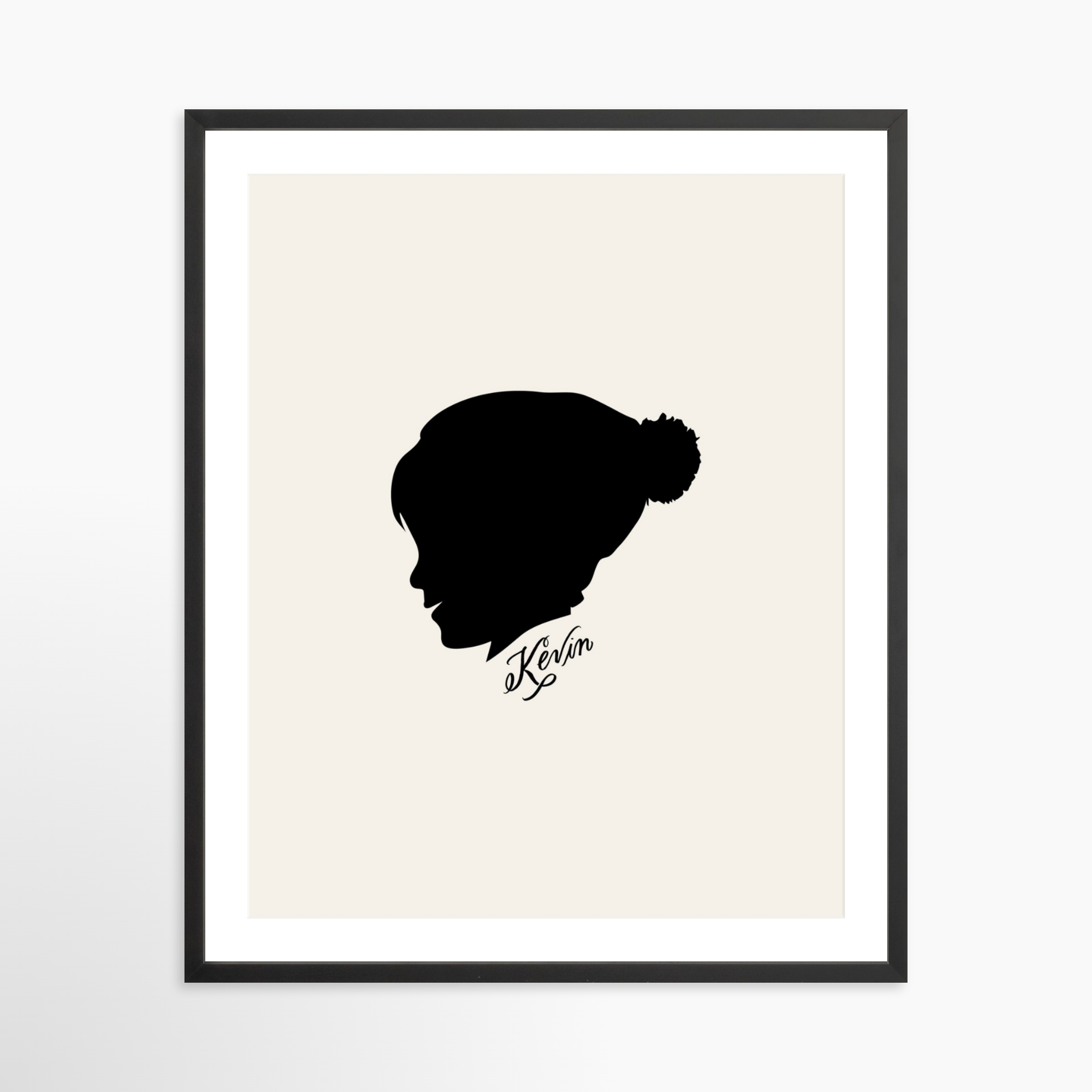 24x30 / Black Frame + White Mat