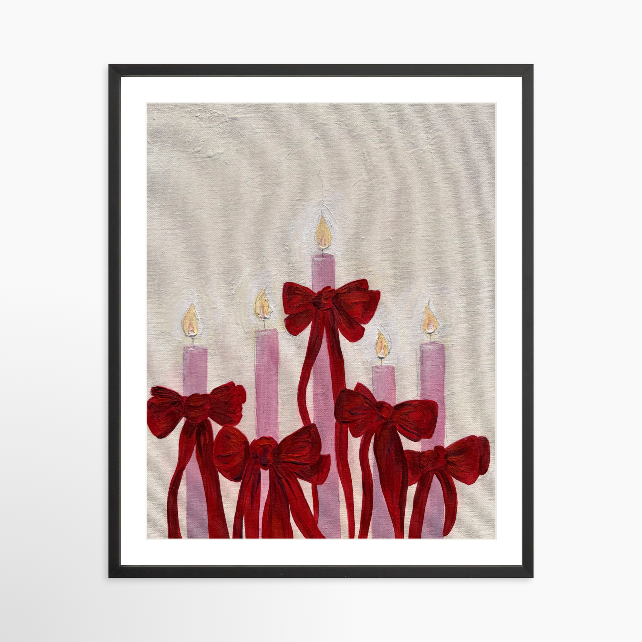 24x30 / Black Frame + White Mat