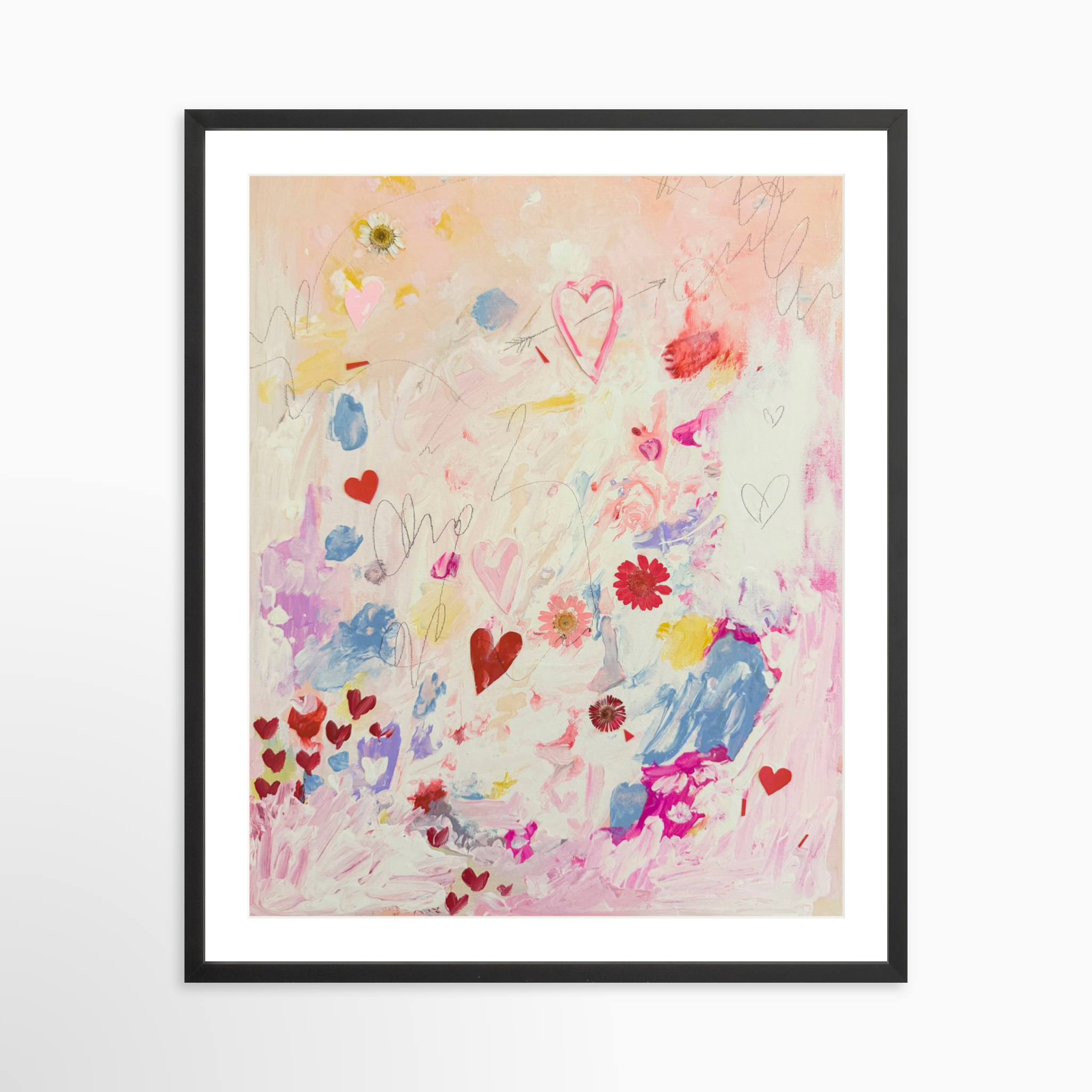 24x30 / Black Frame + White Mat