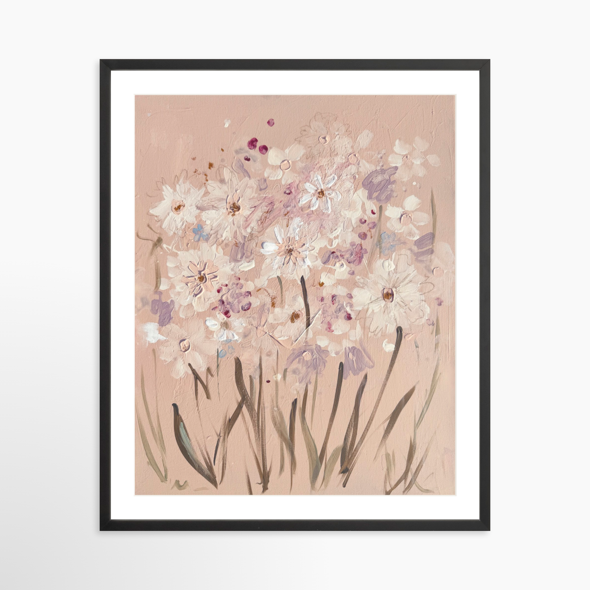 24x30 / Black Frame + White Mat