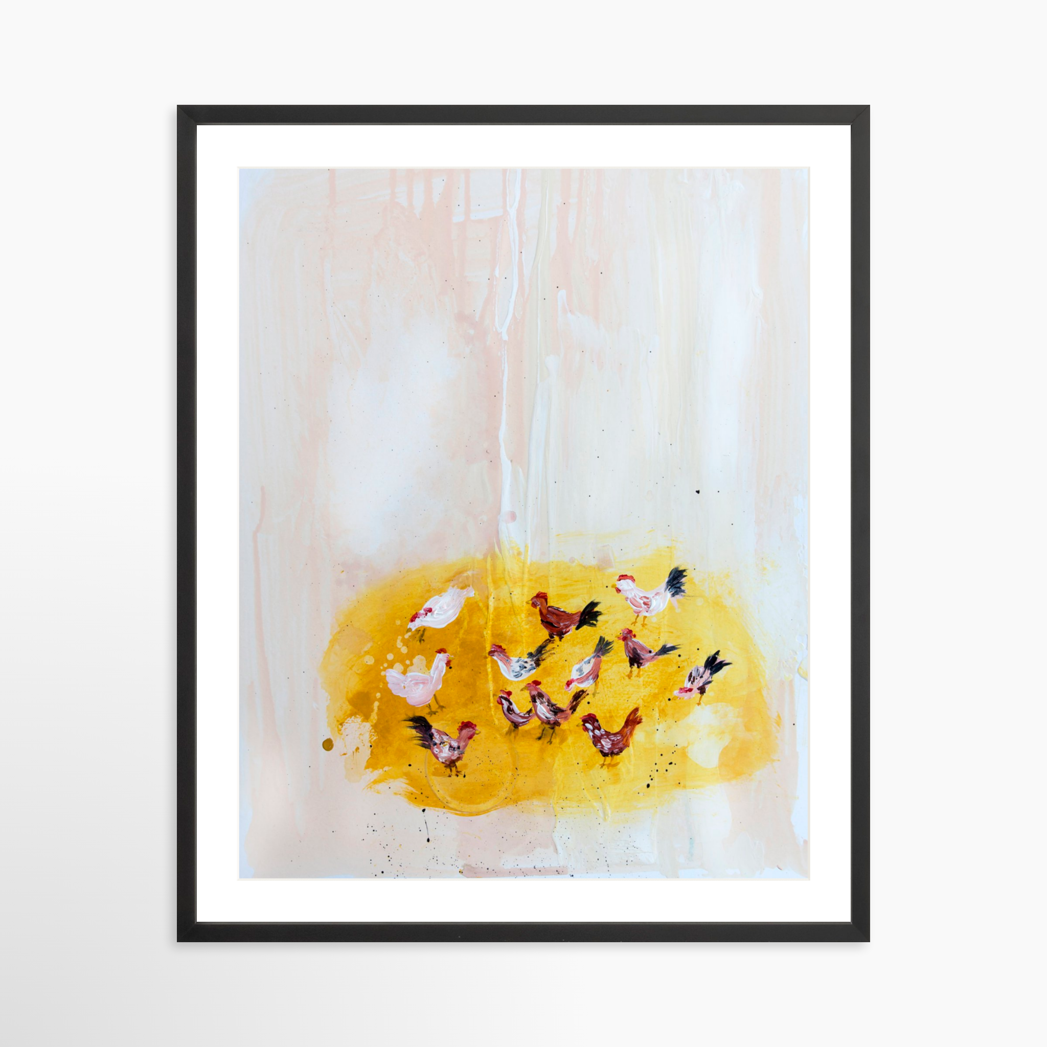 24x30 / Black Frame + White Mat