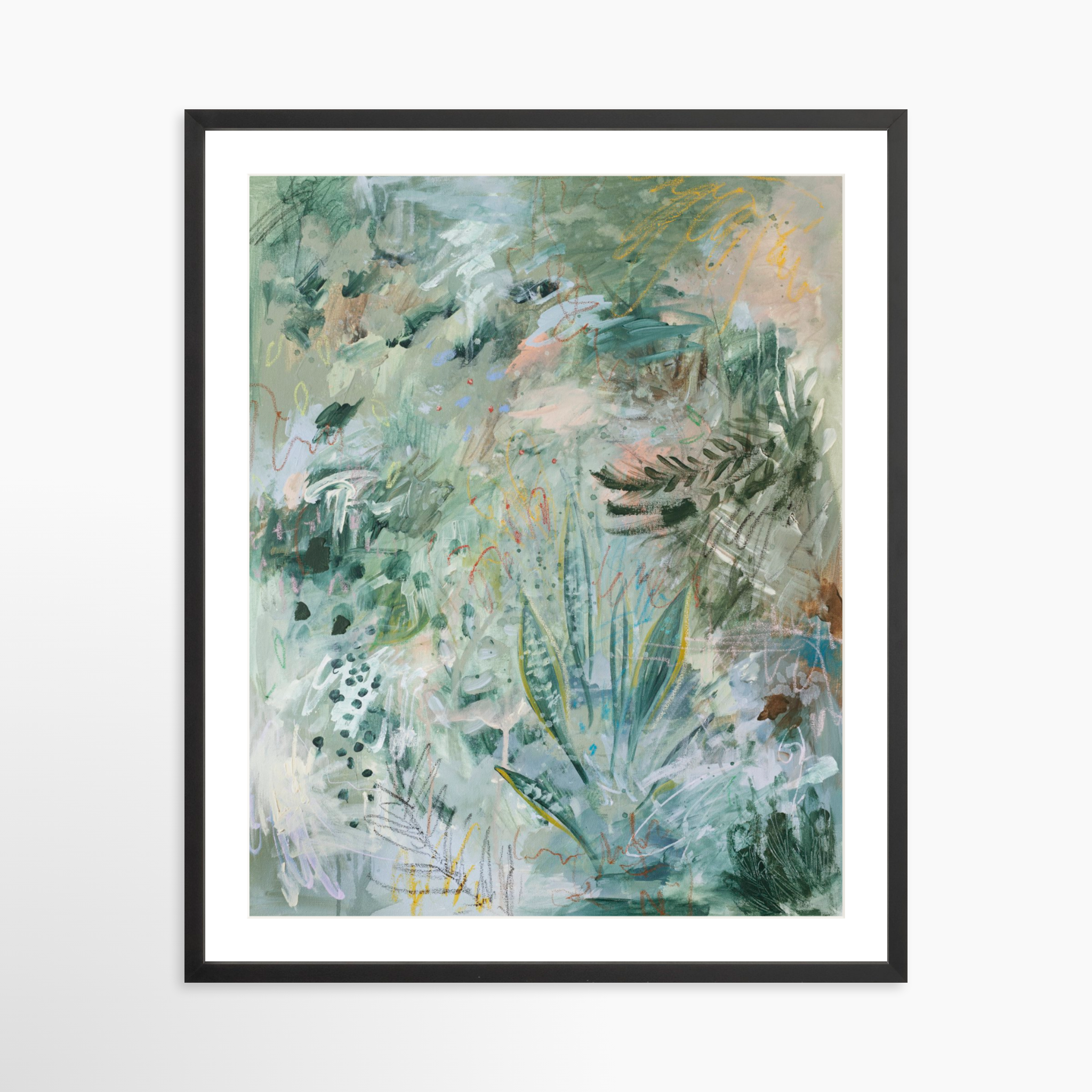 24x30 / Black Frame + White Mat