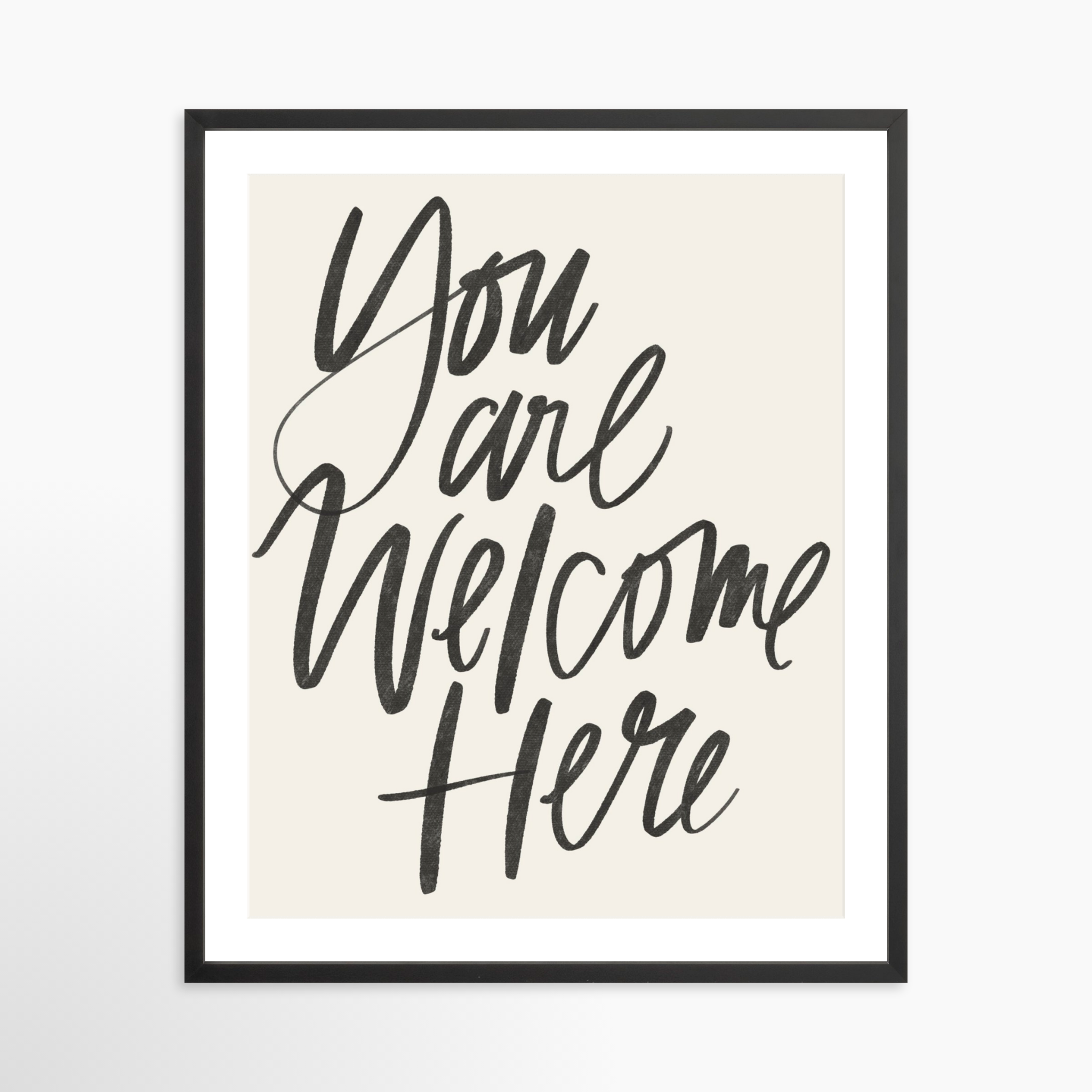 24x30 / Black Frame + White Mat