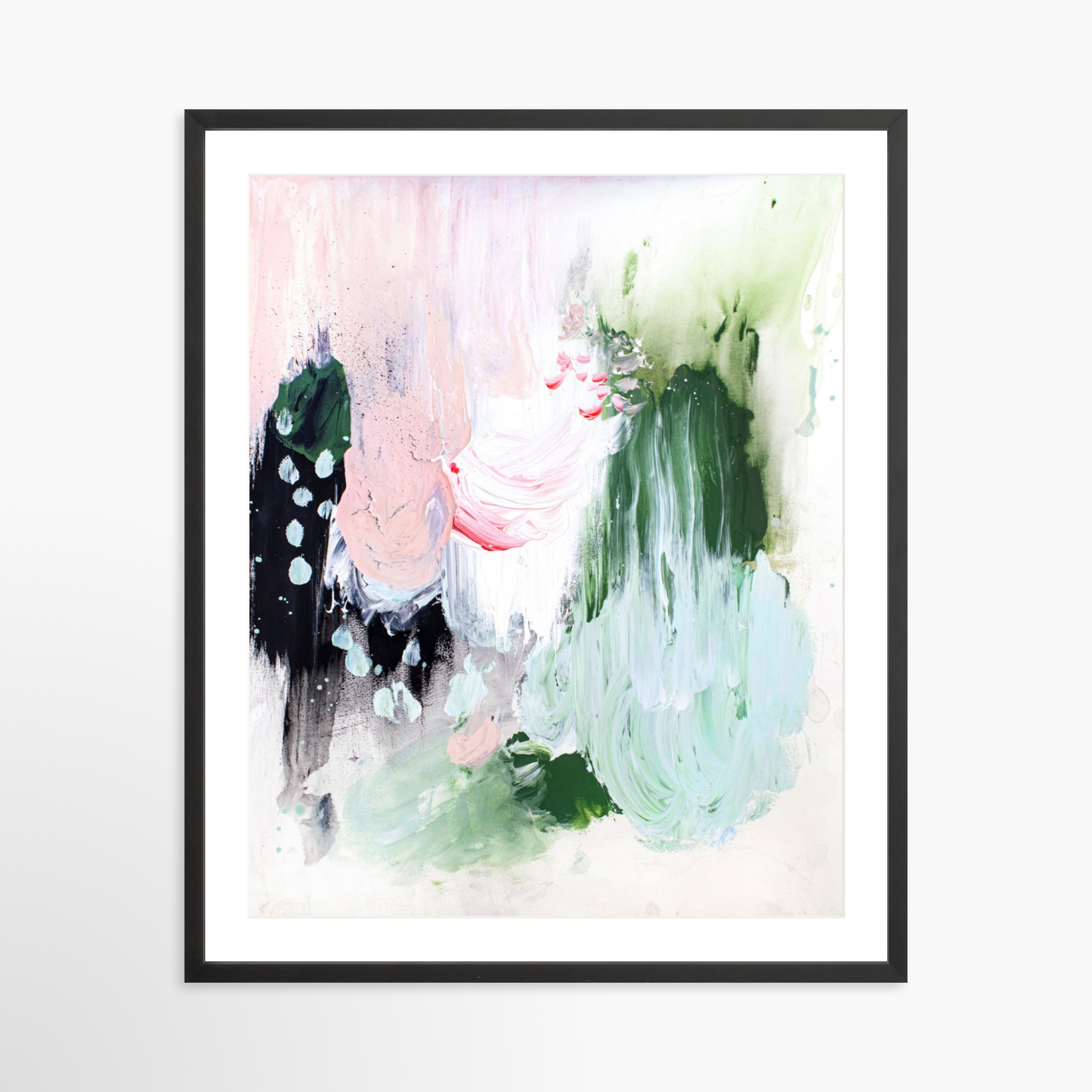 24x30 / Black Frame + White Mat
