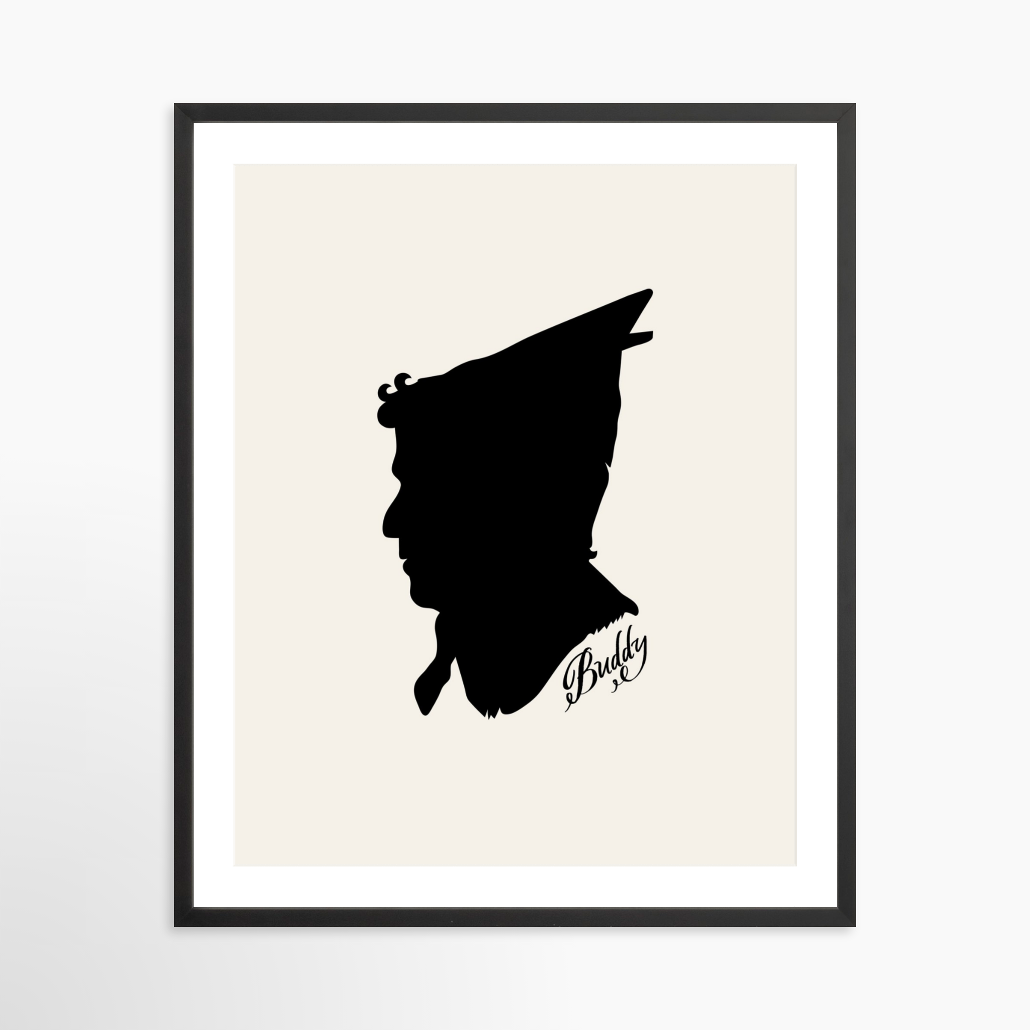 24x30 / Black Frame + White Mat