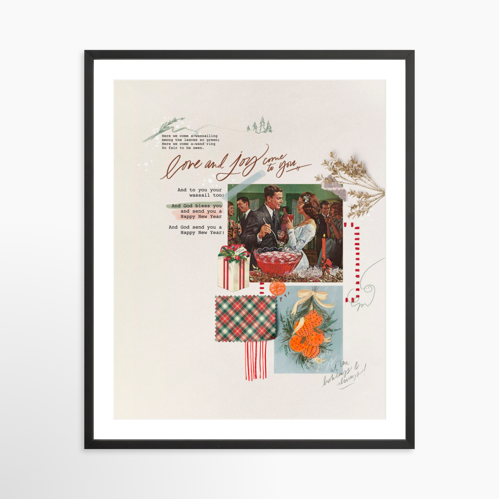 24x30 / Black Frame + White Mat