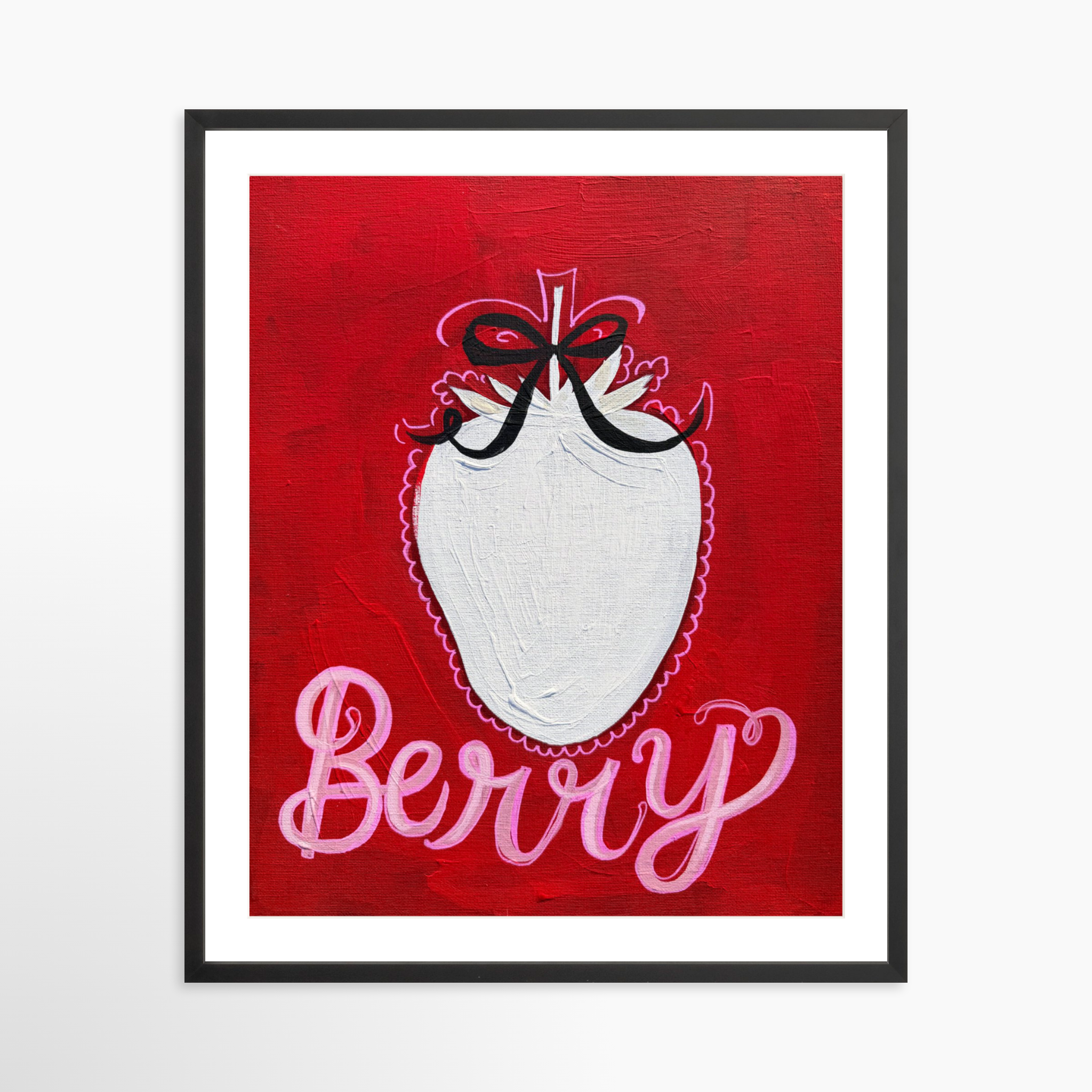24x30 / Black Frame + White Mat