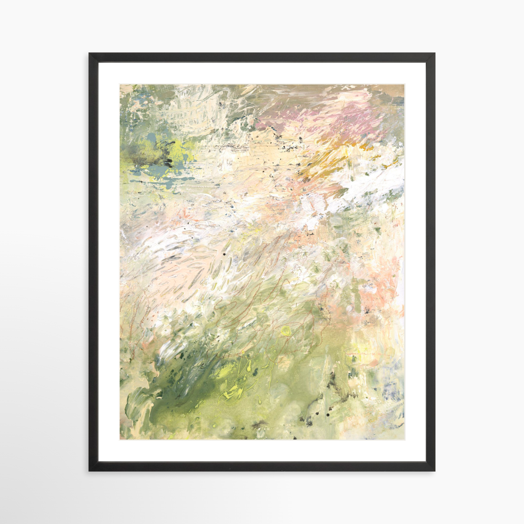 24x30 / Black Frame + White Mat