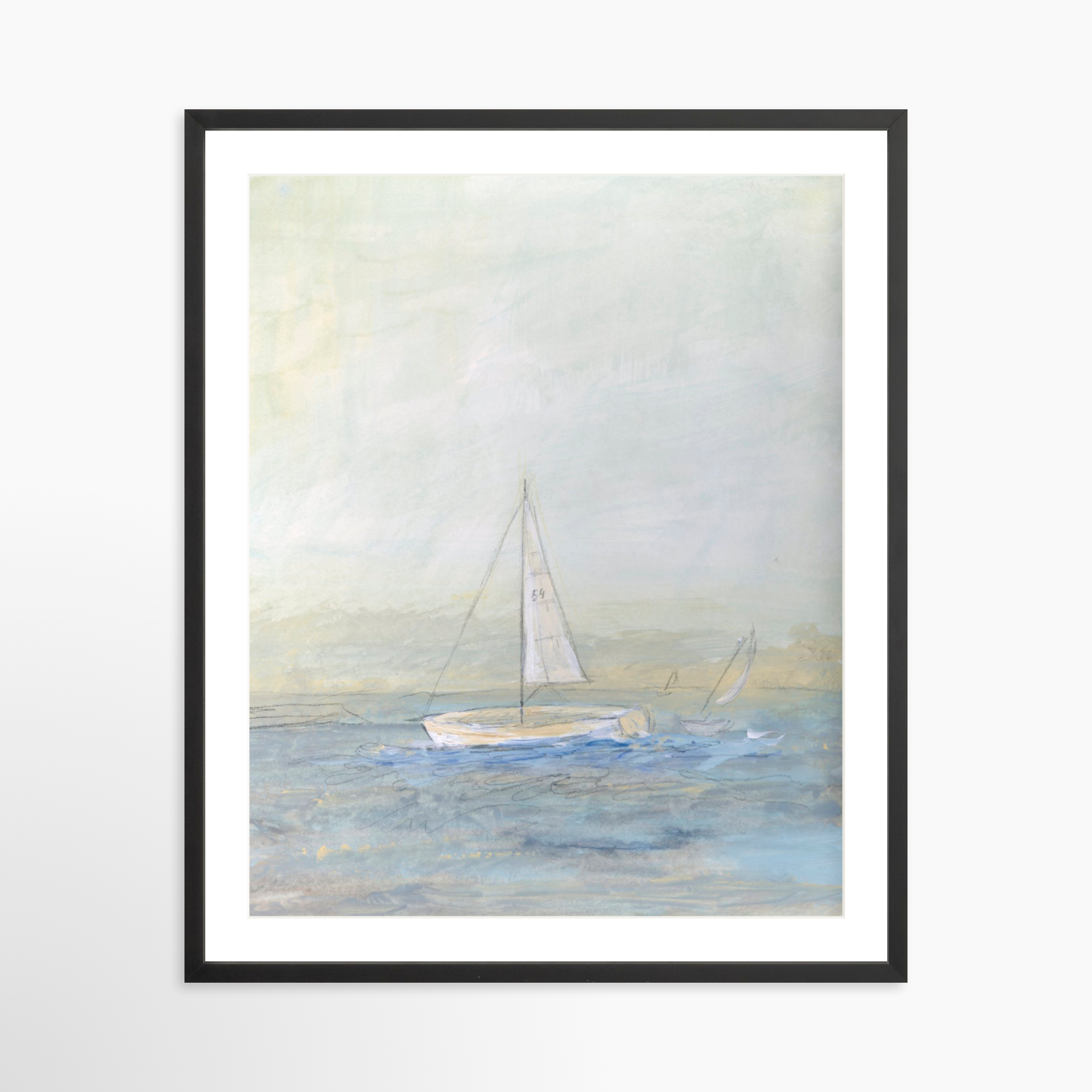 24x30 / Black Frame + White Mat