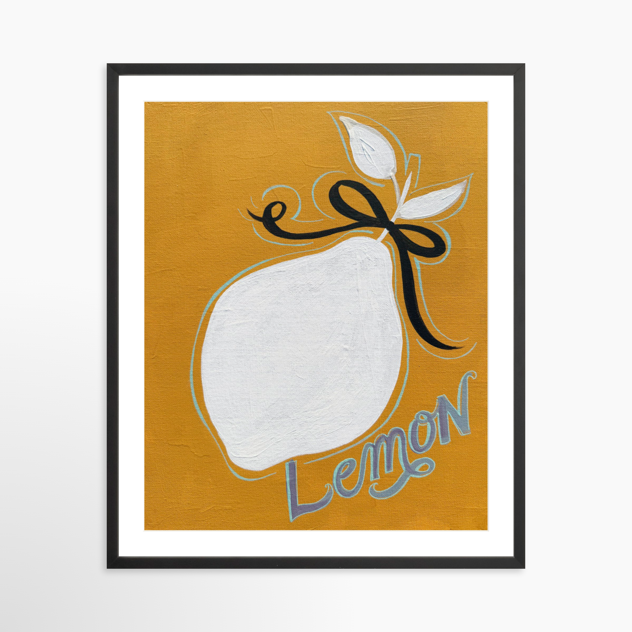 24x30 / Black Frame + White Mat