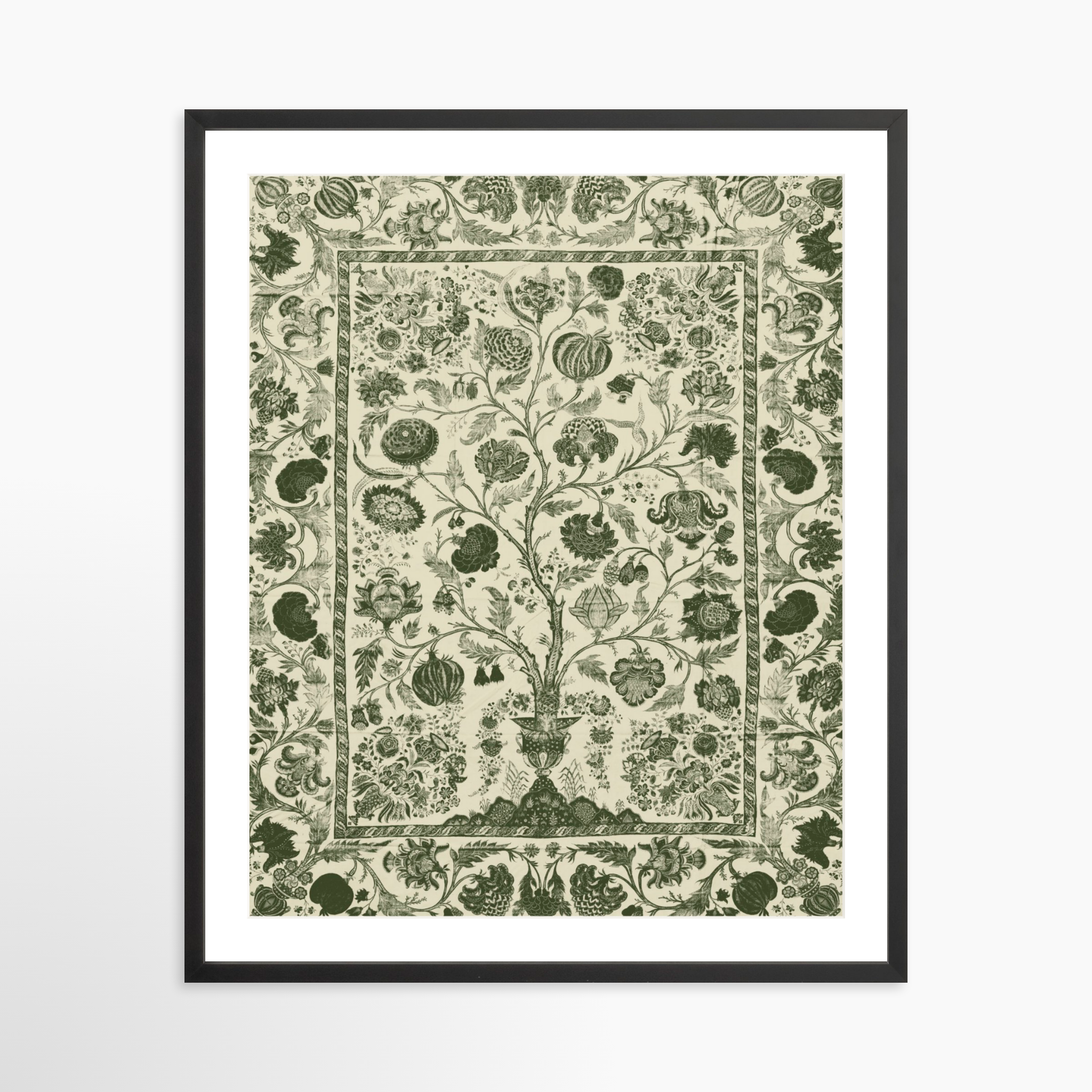 24x30 / Black Frame + White Mat