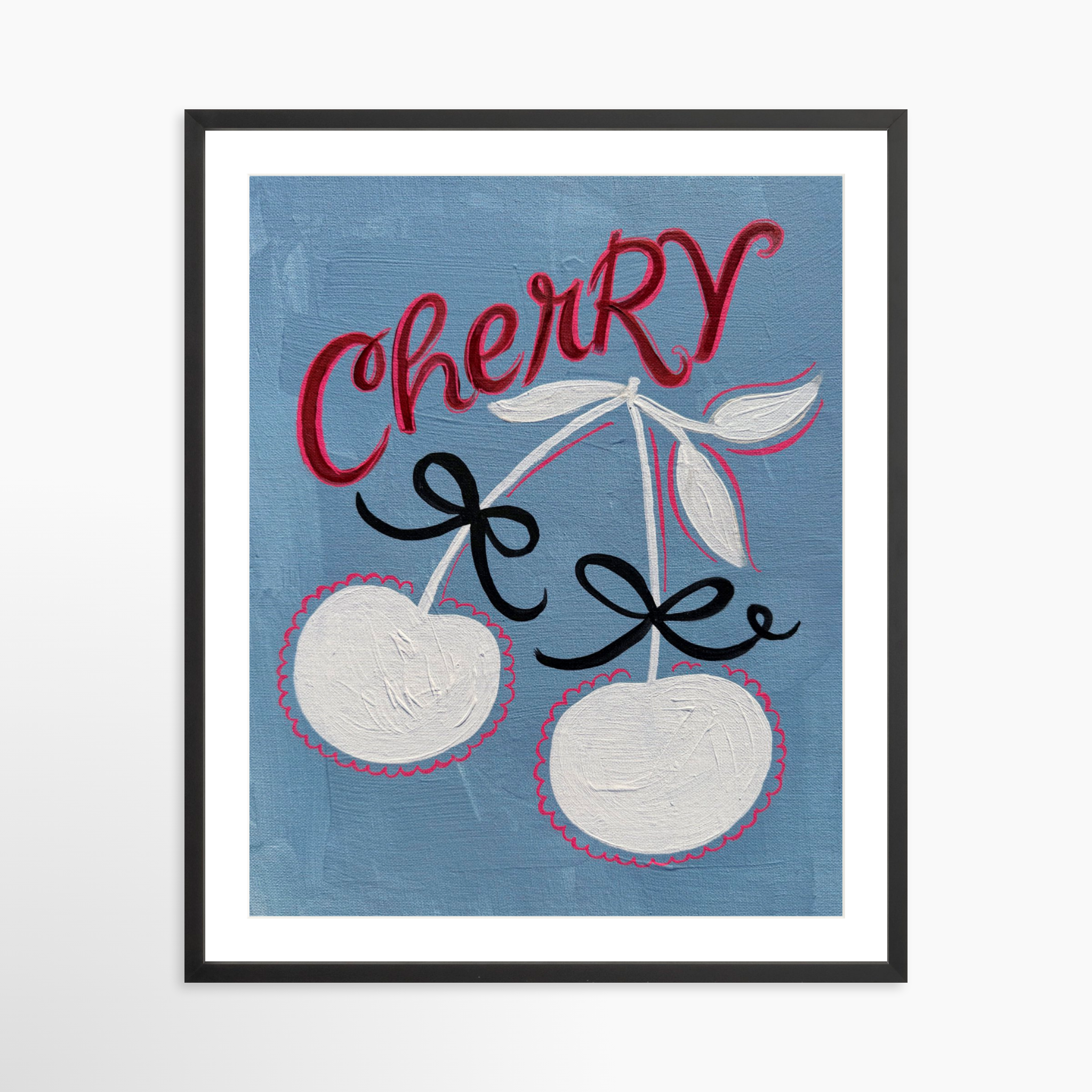 24x30 / Black Frame + White Mat