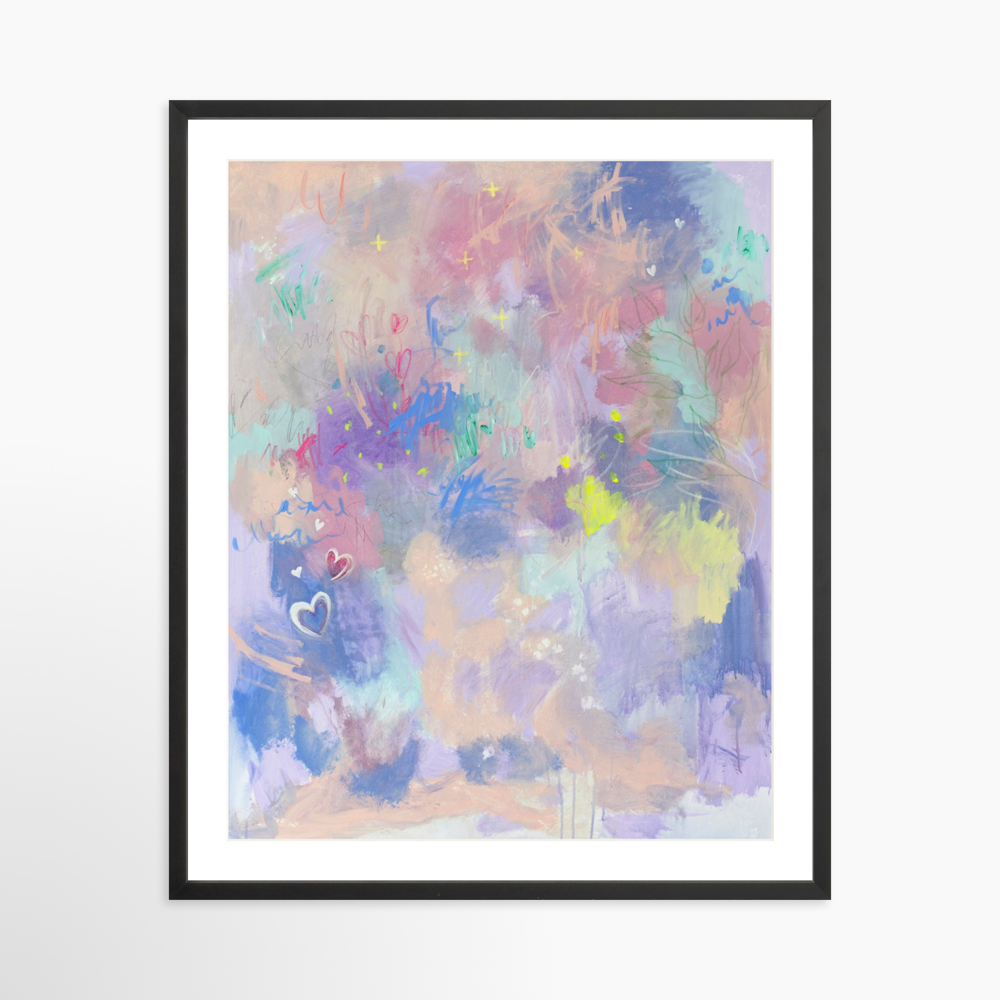 24x30 / Black Frame + White Mat