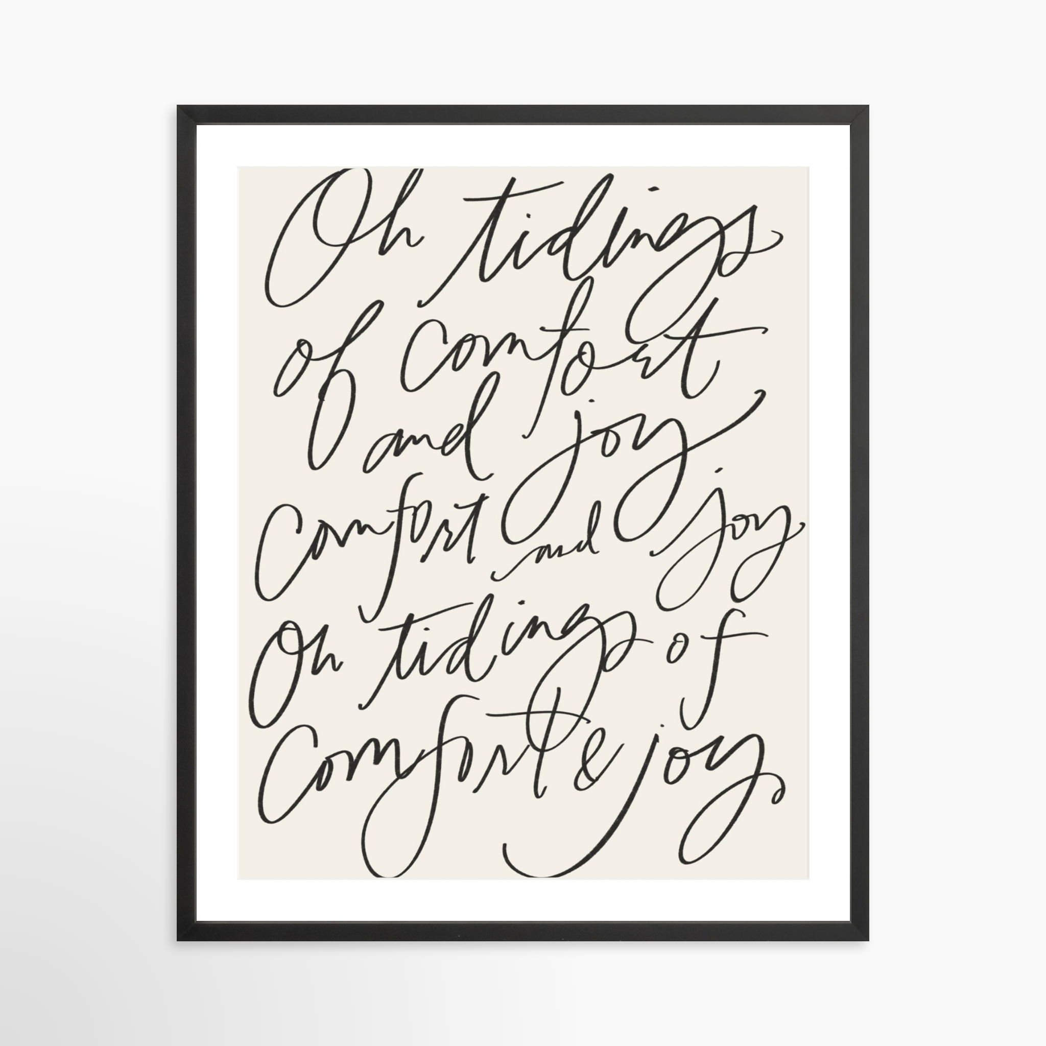 24x30 / Black Frame + White Mat