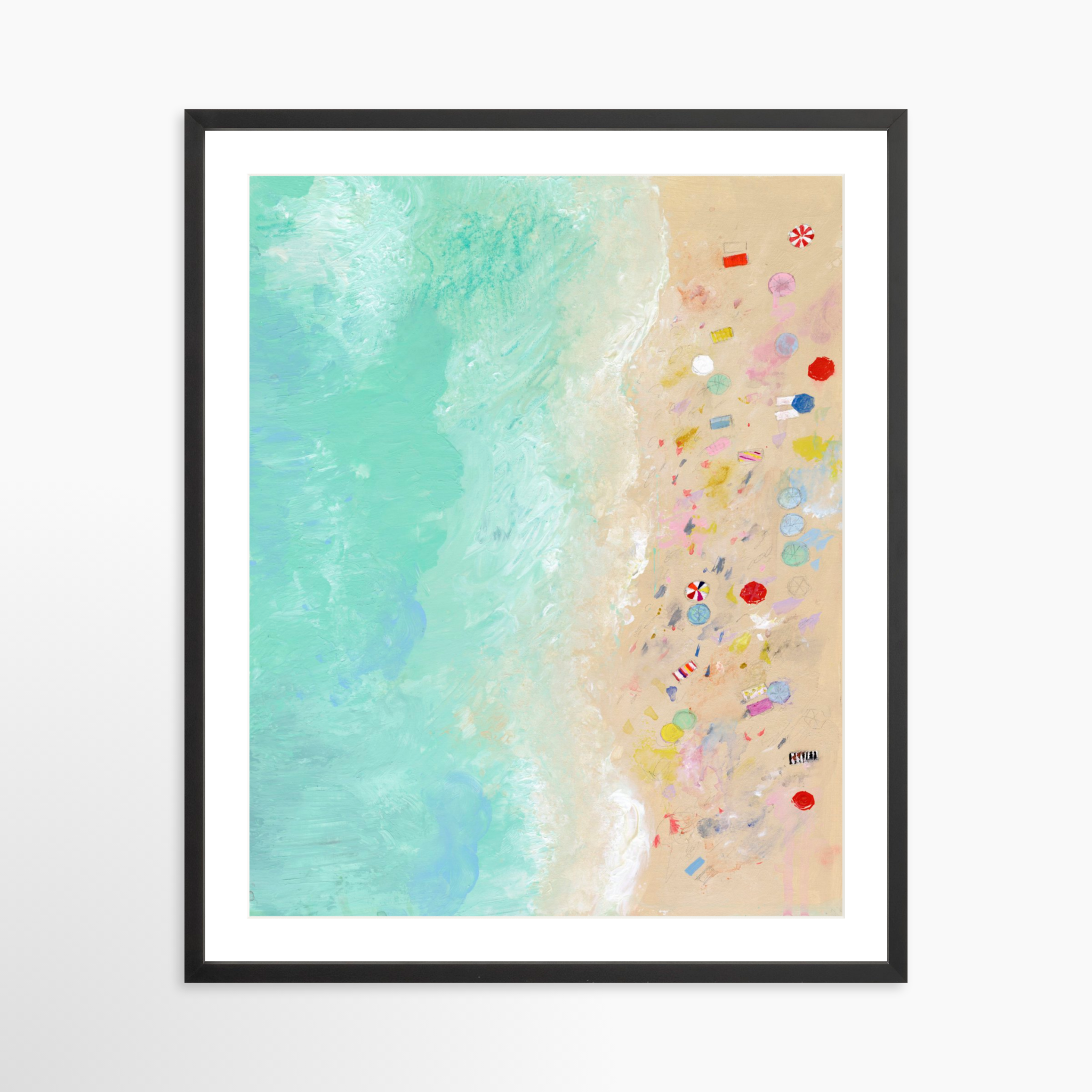 24x30 / Black Frame + White Mat