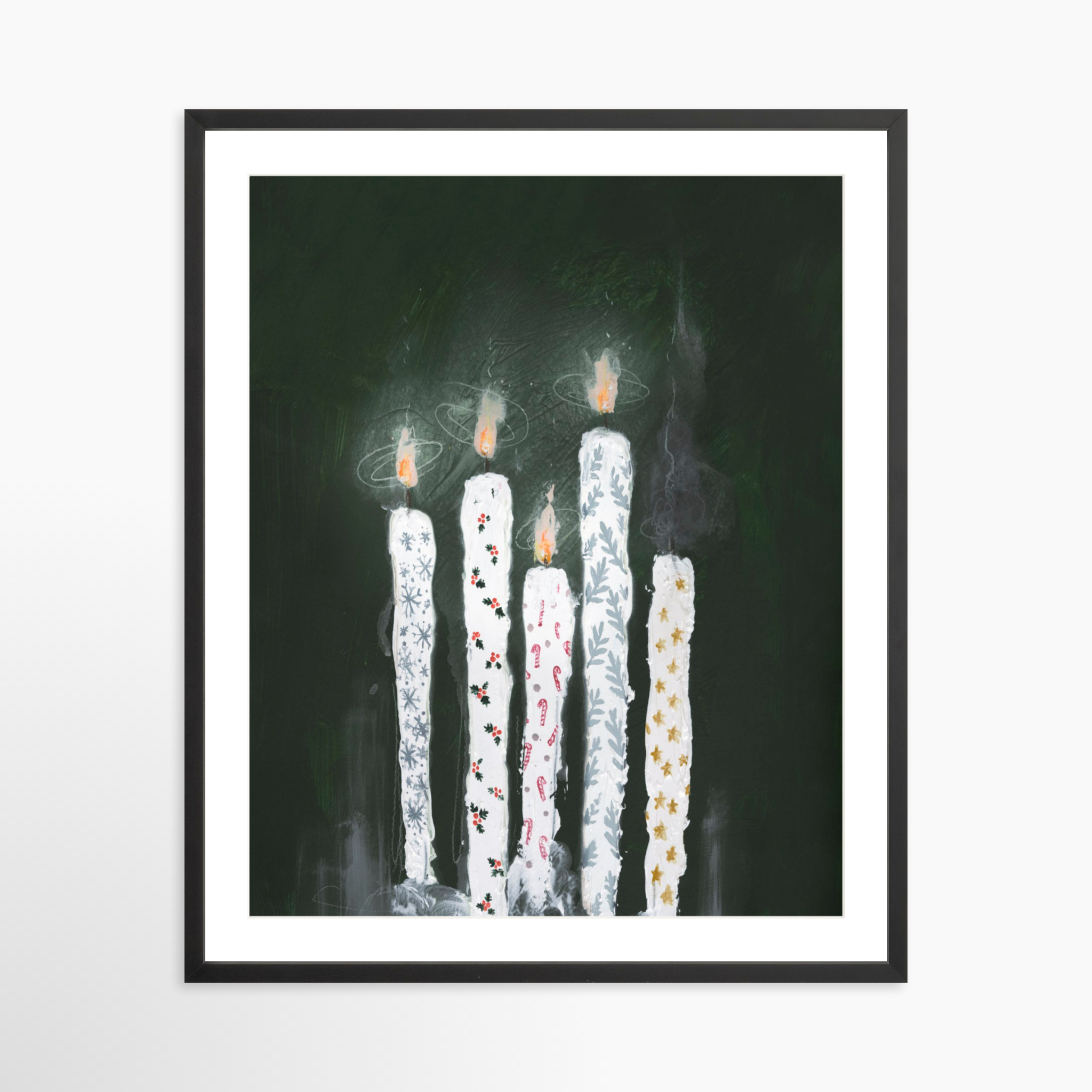 24x30 / Black Frame + White Mat