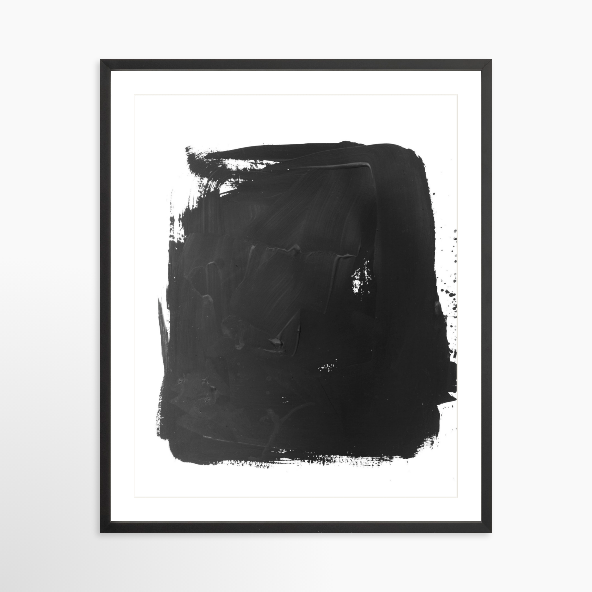 24x30 / Black Frame + White Mat