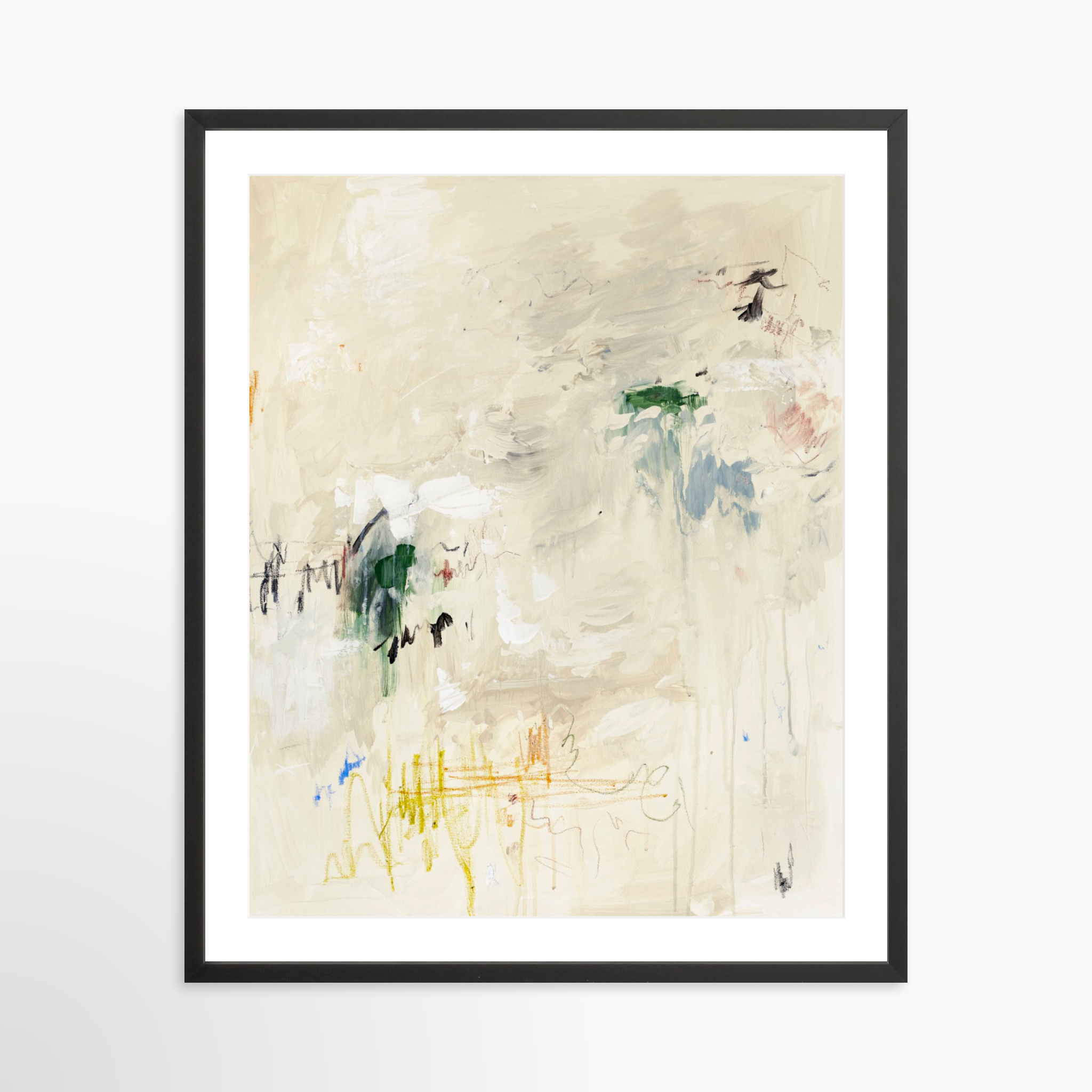 24x30 / Black Frame + White Mat