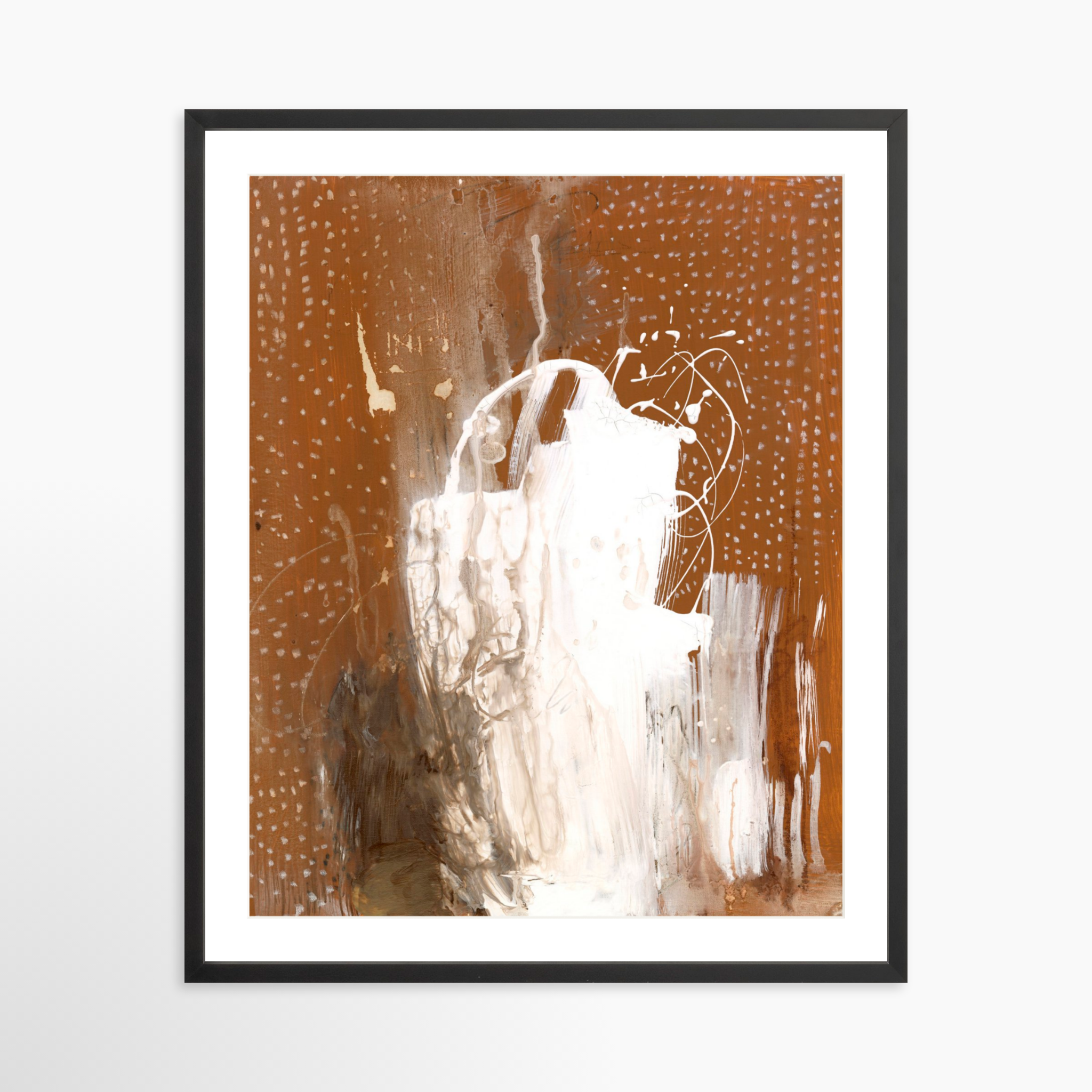 24x30 / Black Frame + White Mat