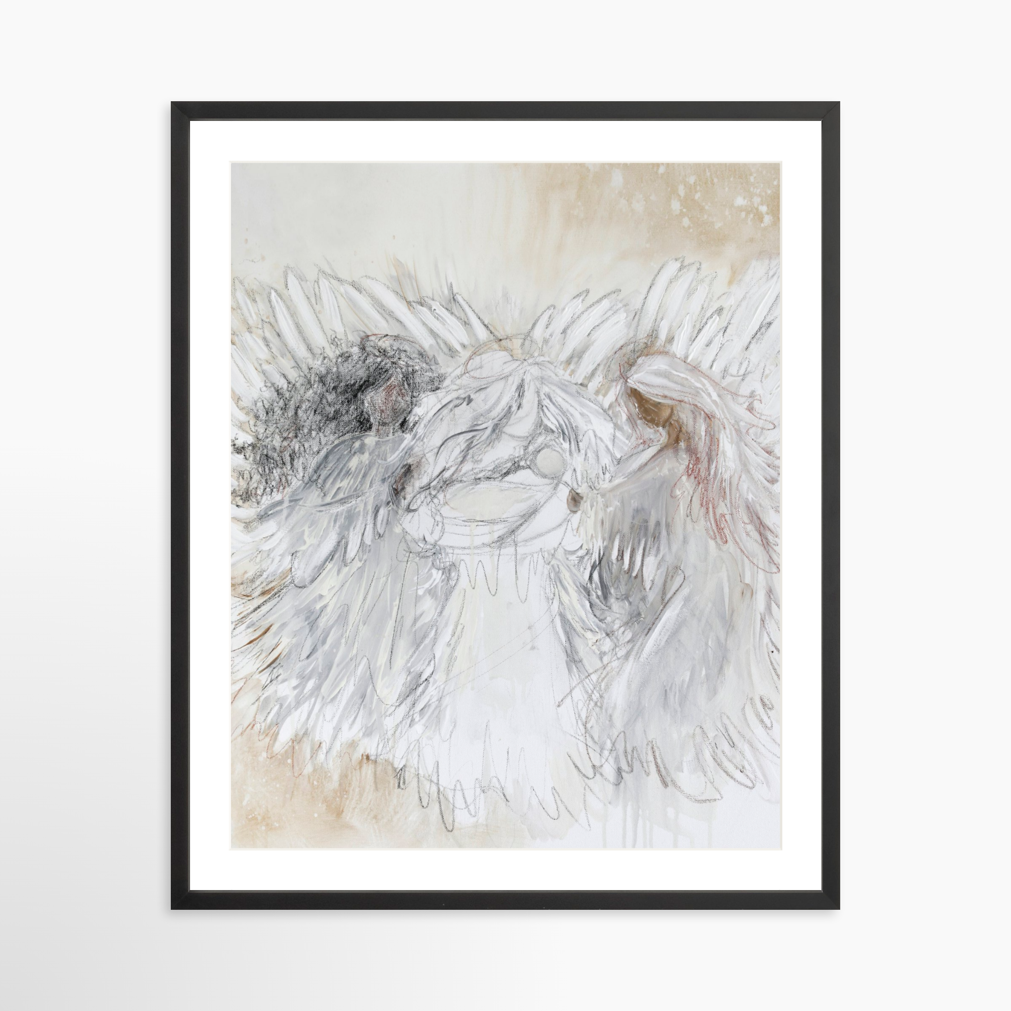 24x30 / Black Frame + White Mat