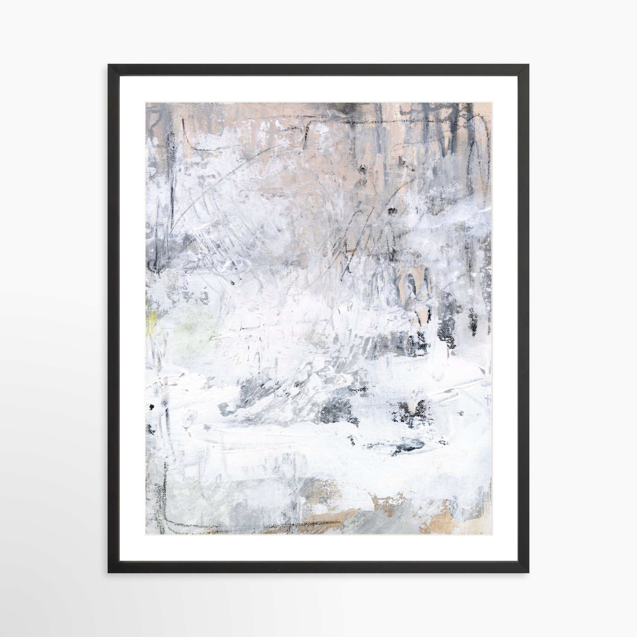 24x30 / Black Frame + White Mat