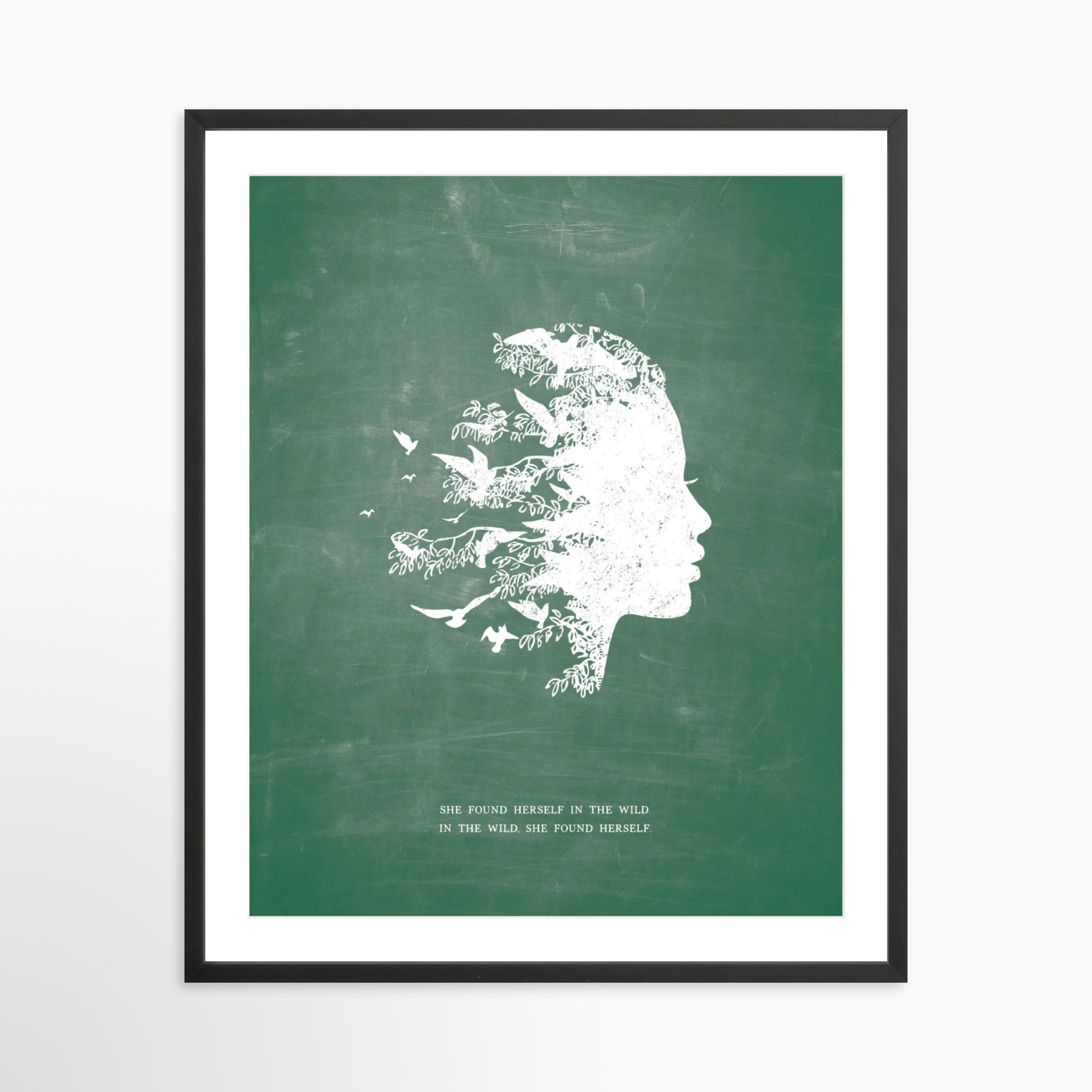 24x30 / Black Frame + White Mat