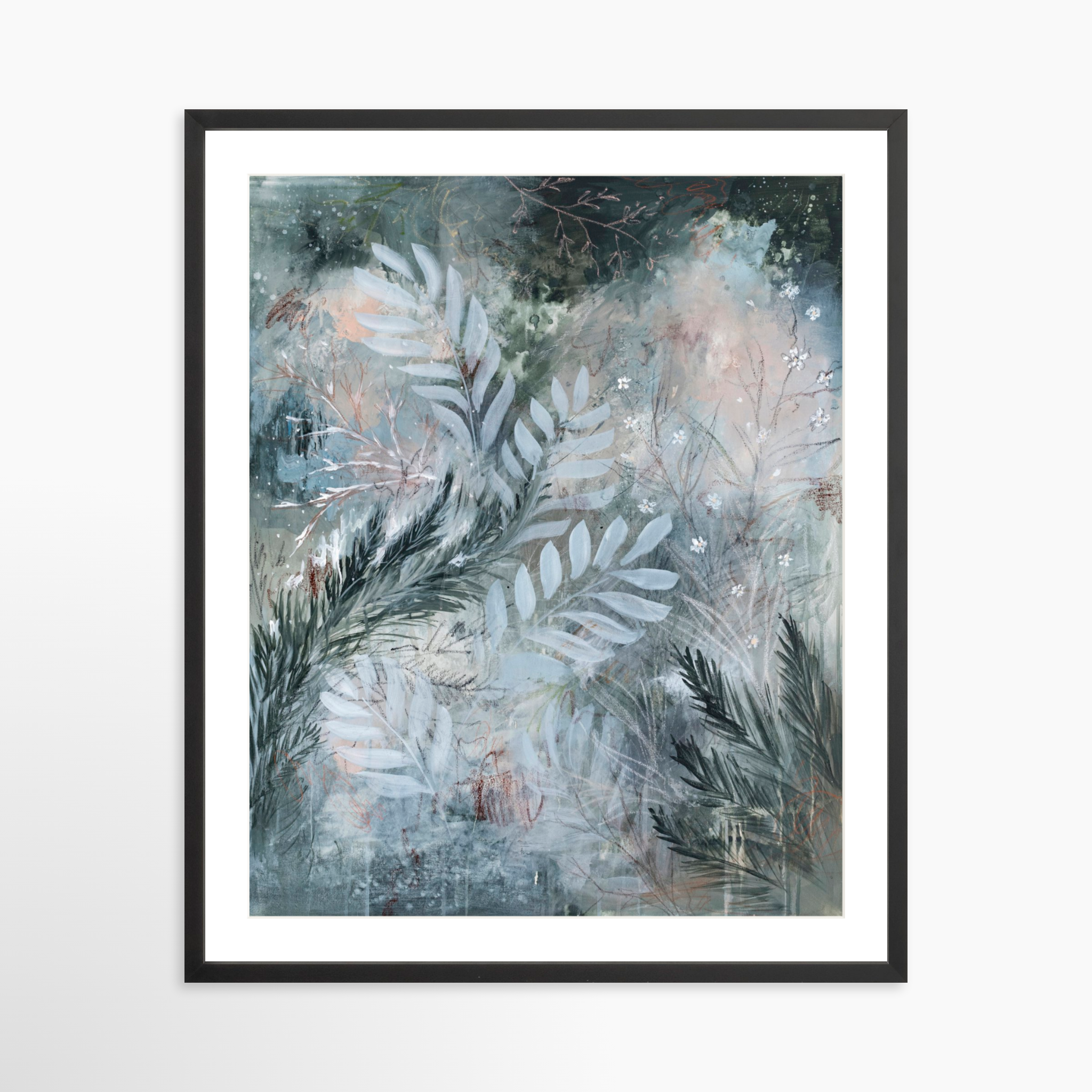 24x30 / Black Frame + White Mat