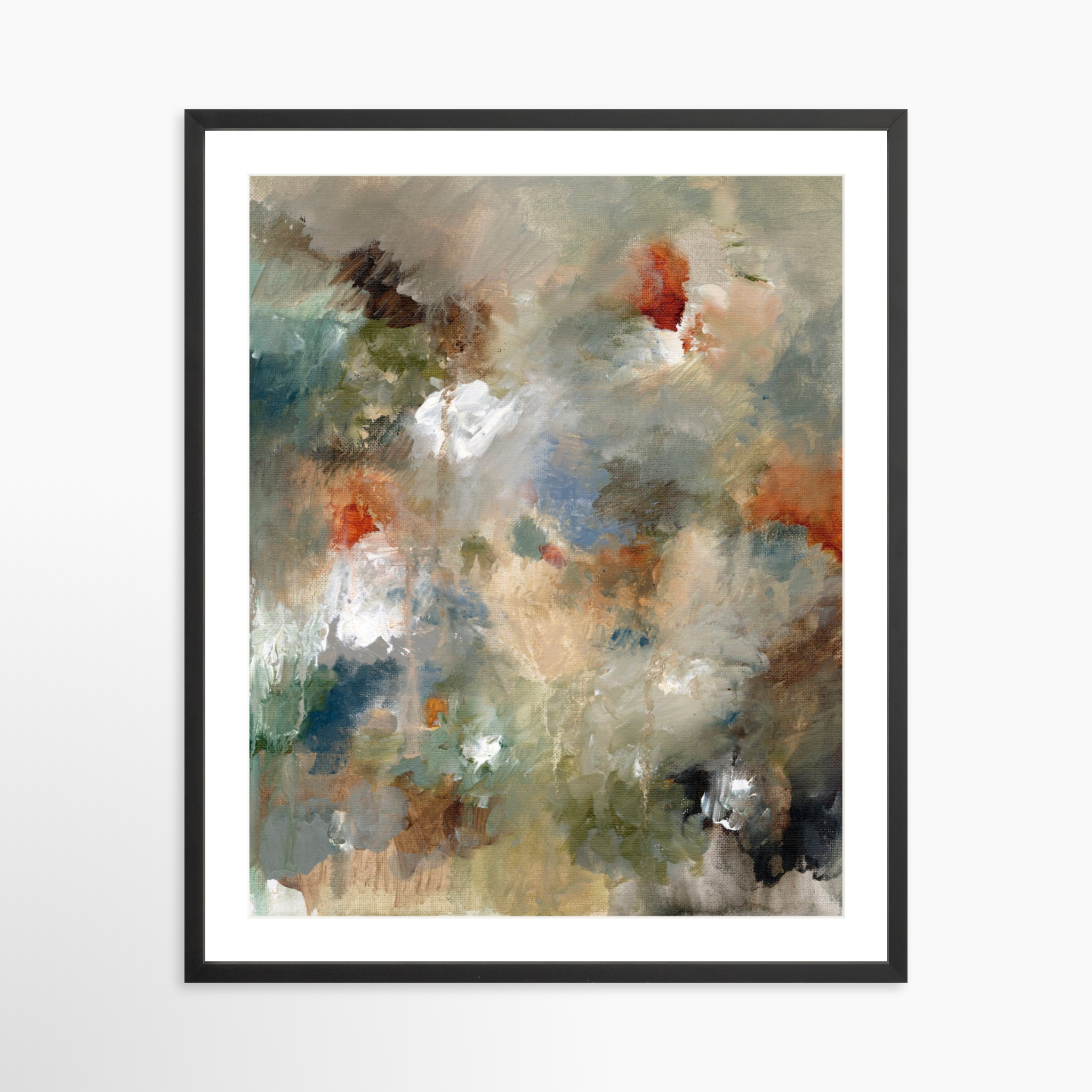 24x30 / Black Frame + White Mat