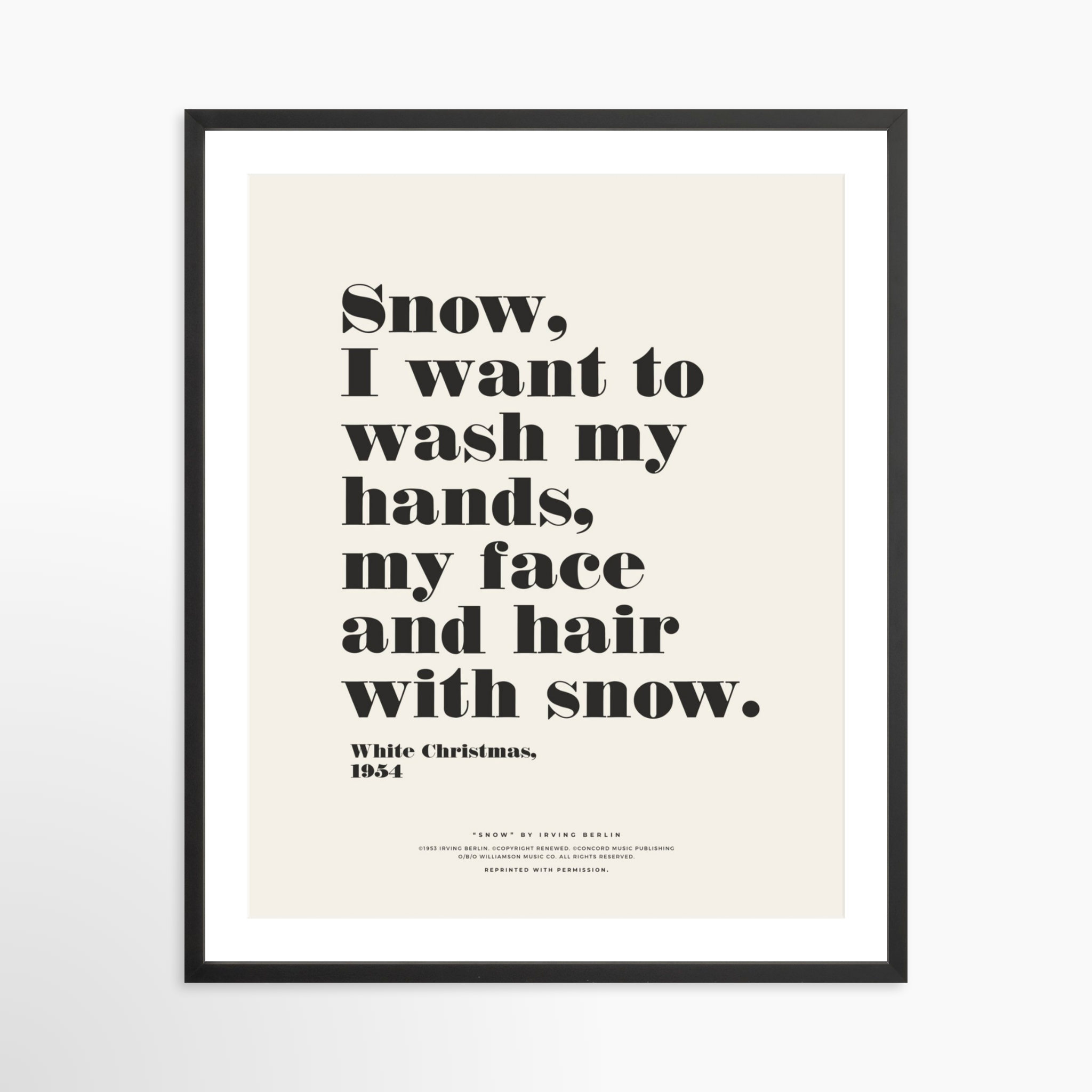 24x30 / Black Frame + White Mat