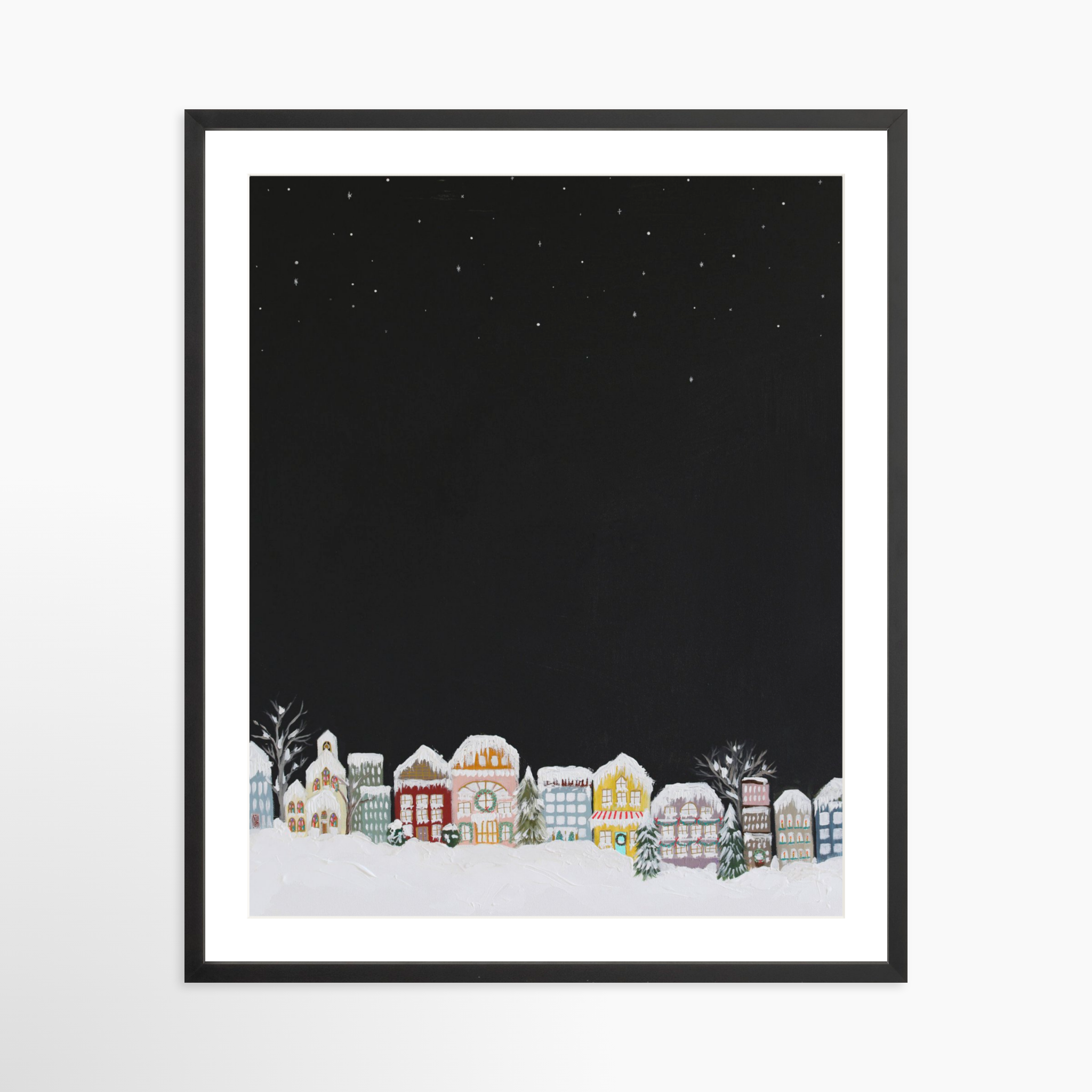 24x30 / Black Frame + White Mat