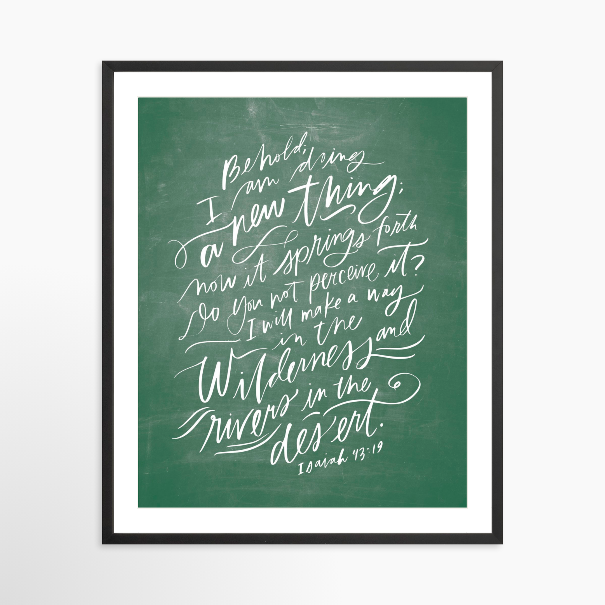 24x30 / Black Frame + White Mat