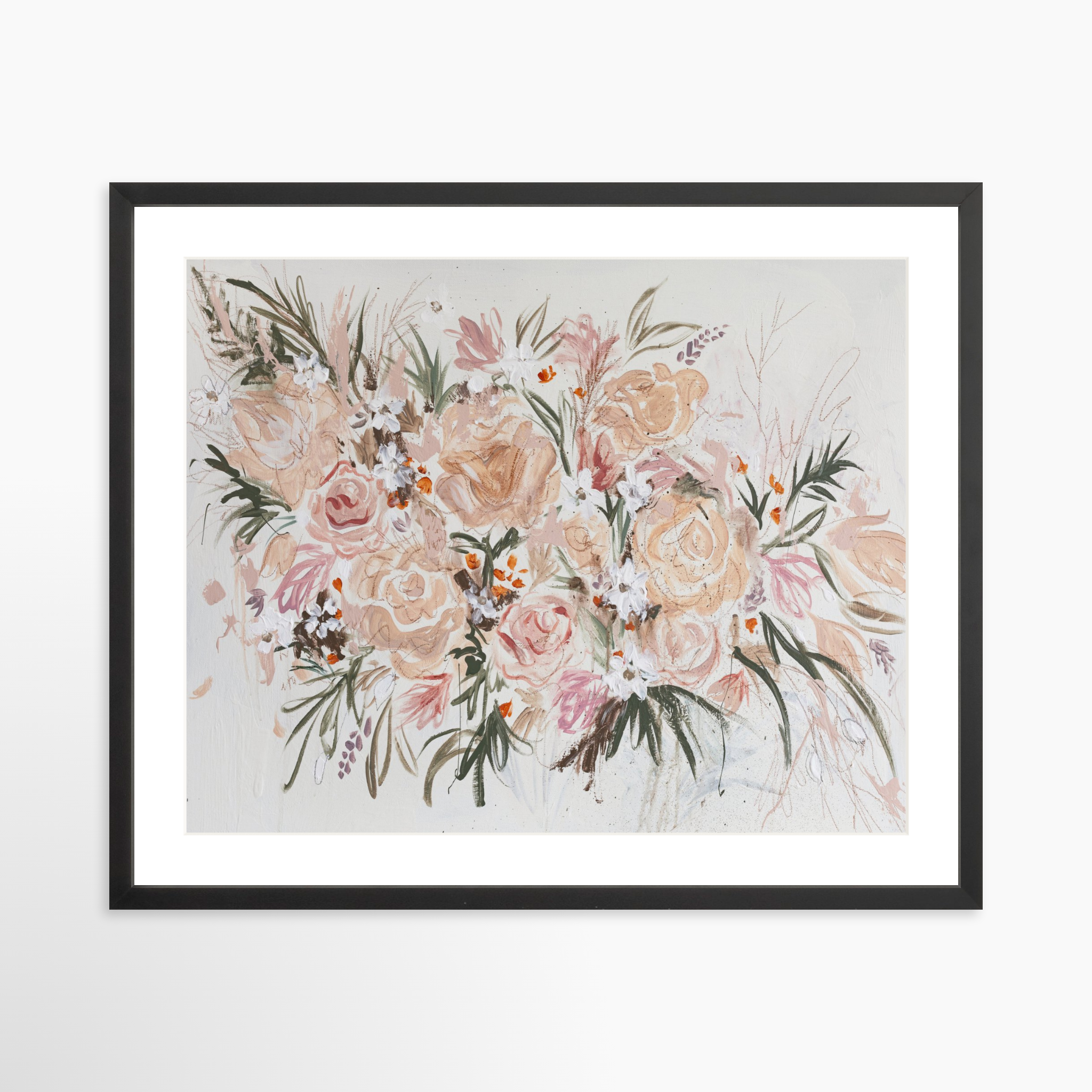 25x20 / Black Frame + White Mat