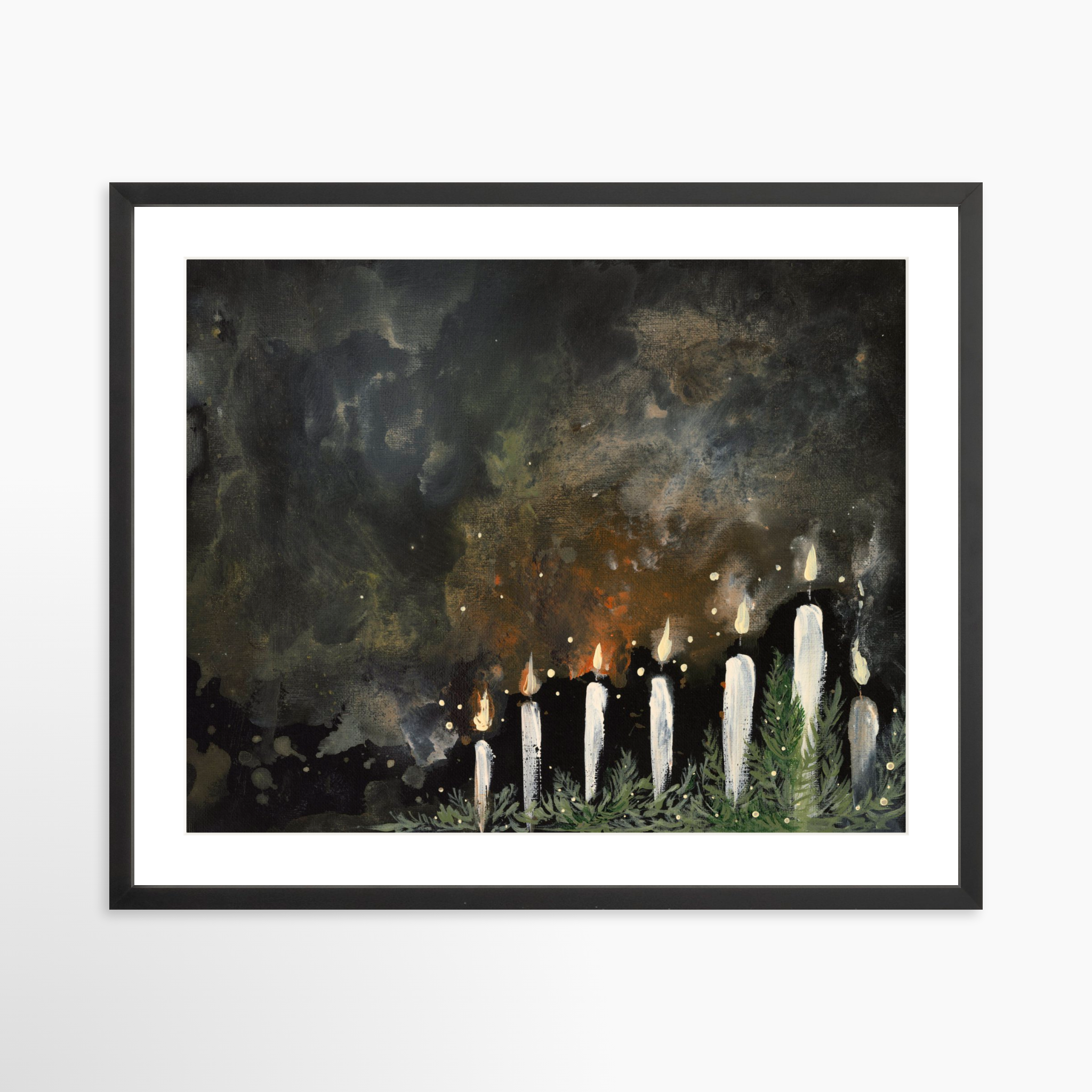 25x20 / Black Frame + White Mat