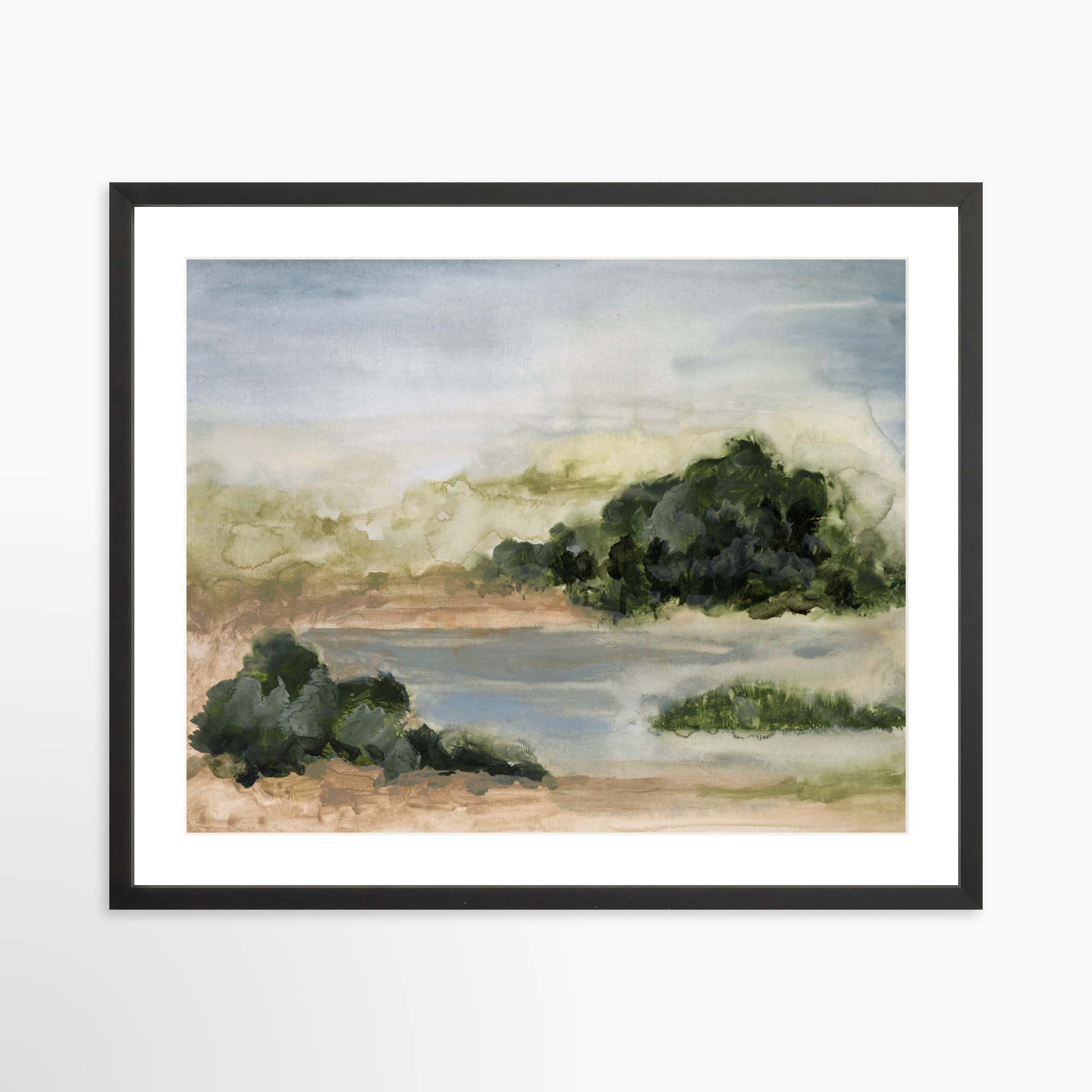 25x20 / Black Frame + White Mat