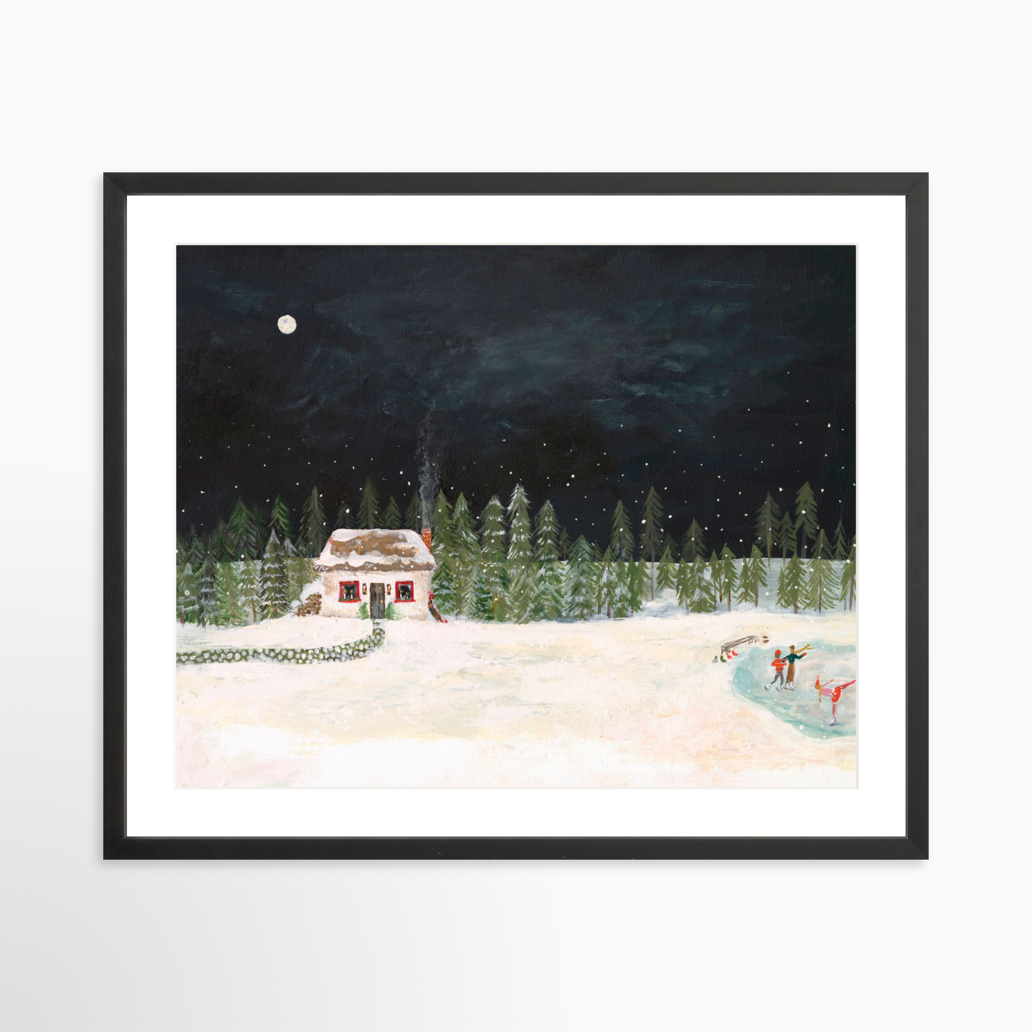 25x20 / Black Frame + White Mat